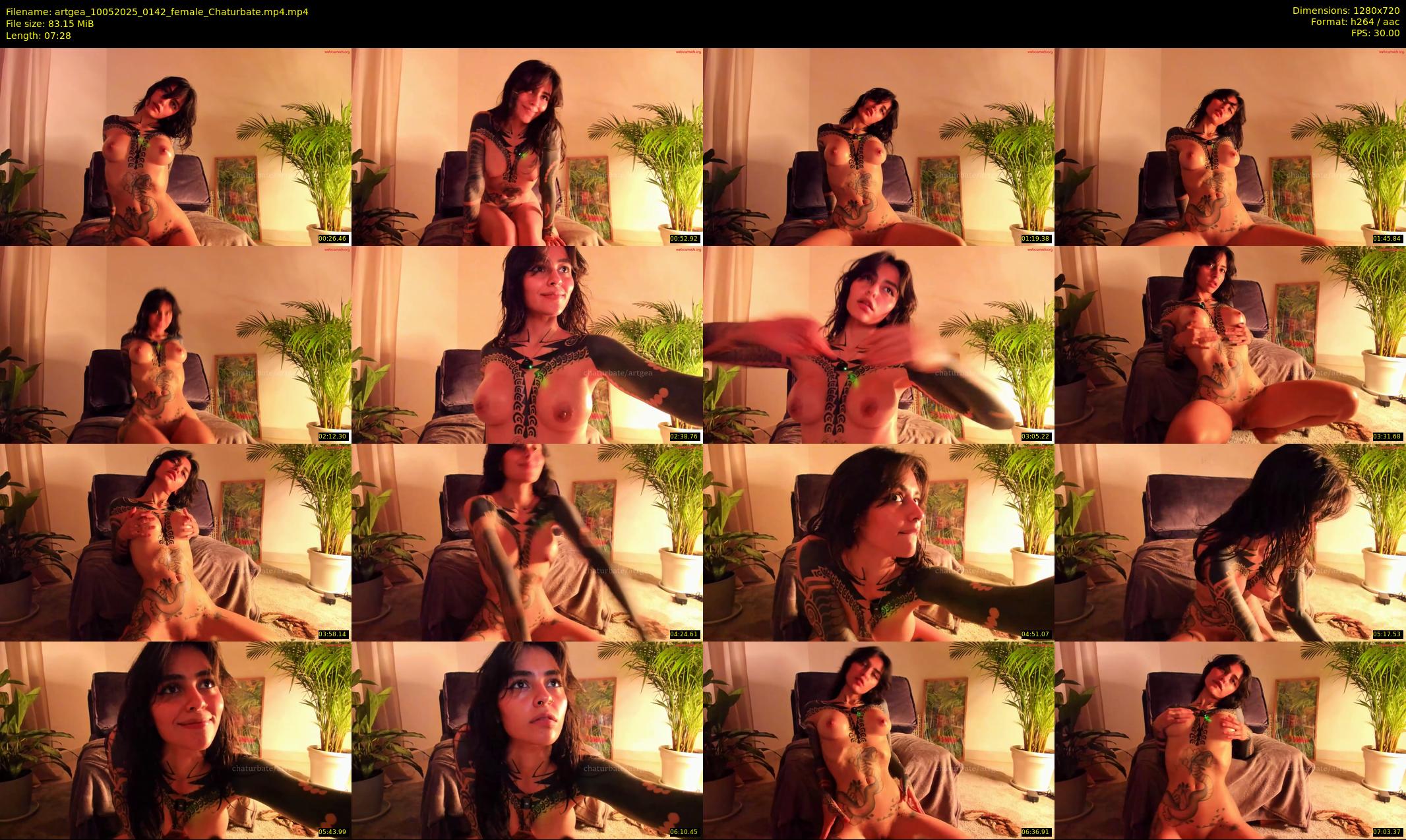 artgea — 8 minute Chaturbate female cam show recording, 720p, May 10, 2025