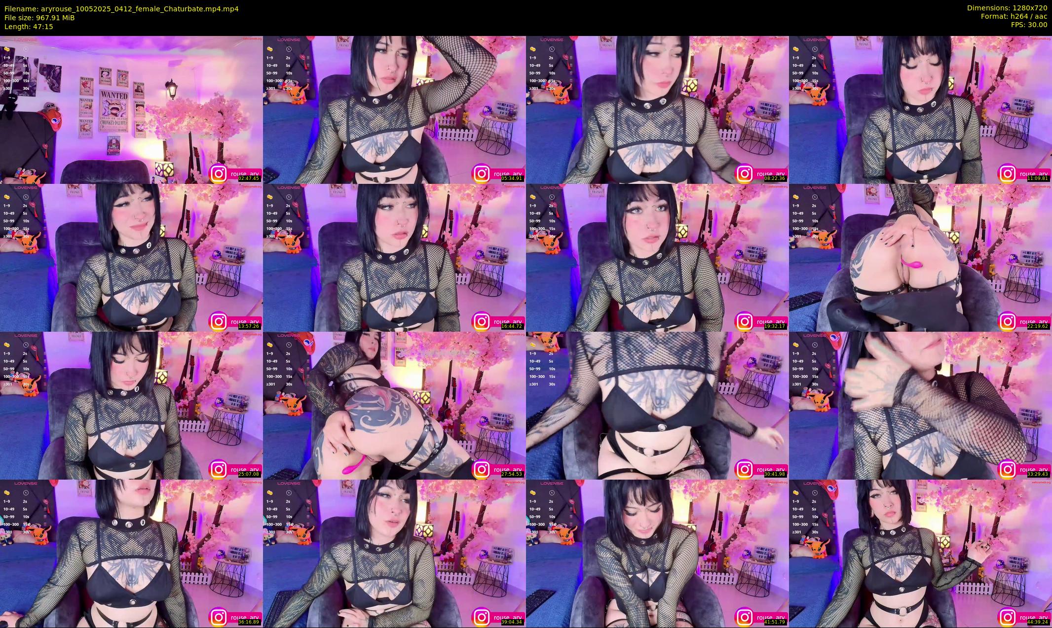 aryrouse — 48 minute Chaturbate female cam show recording, 720p, May 10, 2025