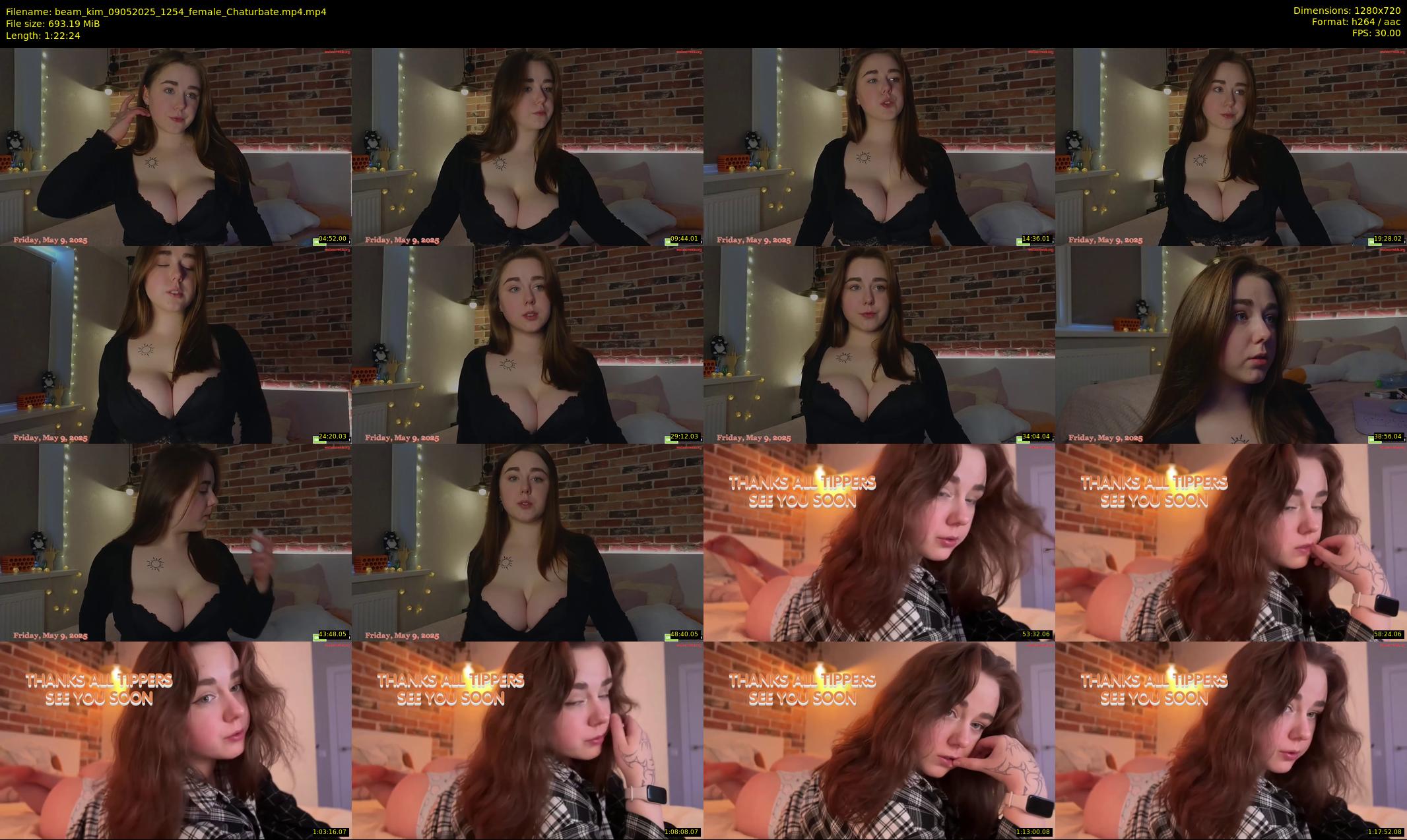 beam_kim — 83 minute Chaturbate female cam show recording, 720p, May 9, 2025