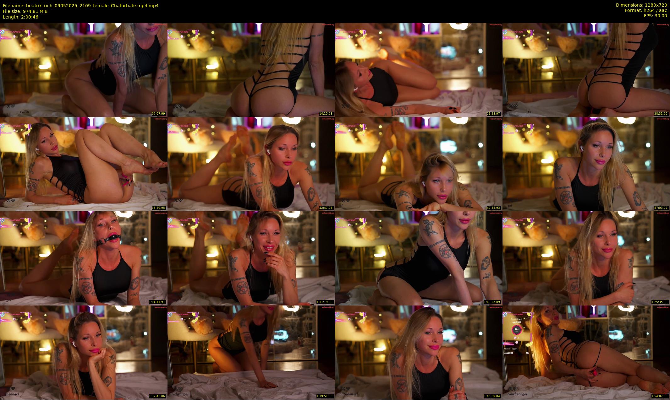 beatrix_rich — 121 minute Chaturbate female cam show recording, 720p, May 9, 2025