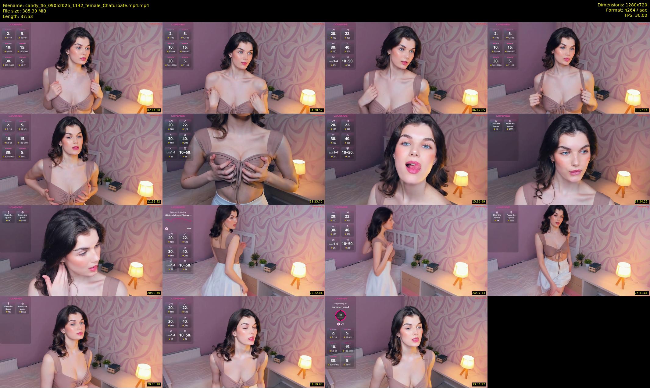 candy_flo — 38 minute Chaturbate female cam show recording, 720p, May 9, 2025