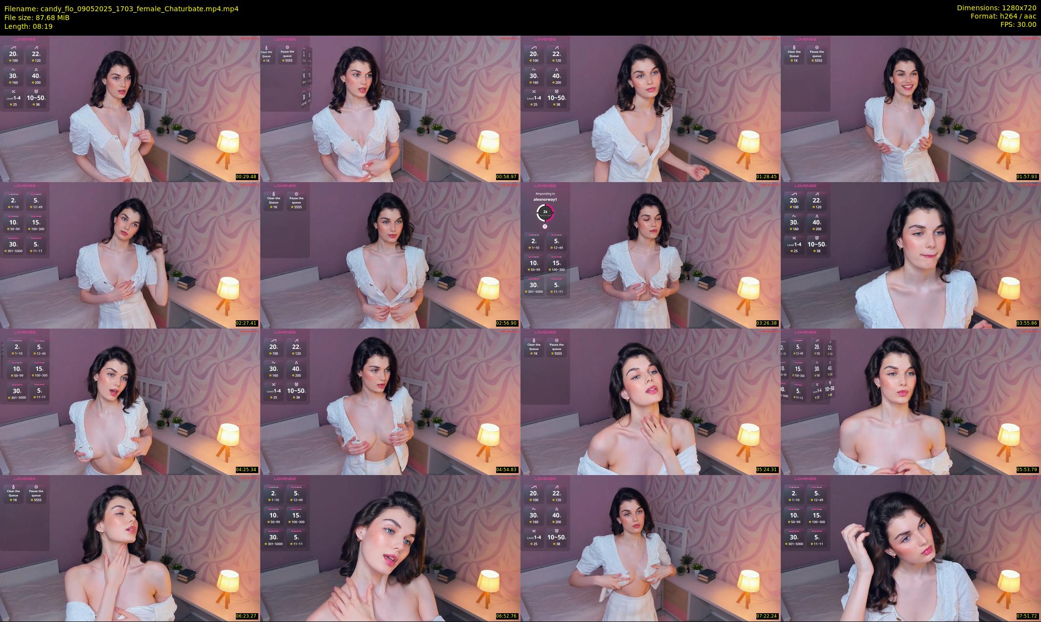 candy_flo — 9 minute Chaturbate female cam show recording, 720p, May 9, 2025
