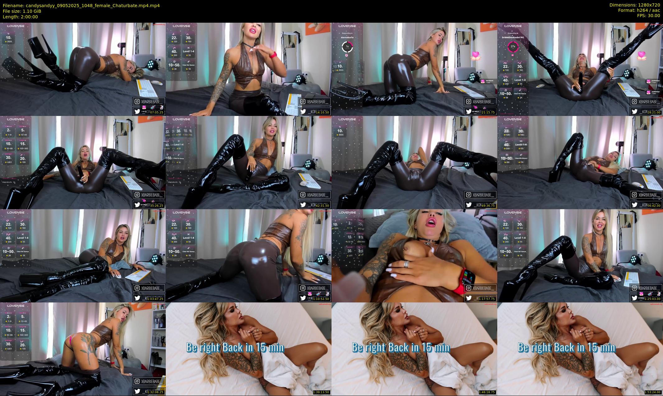 candysandyy — 120 minute Chaturbate female cam show recording, 720p, May 9, 2025