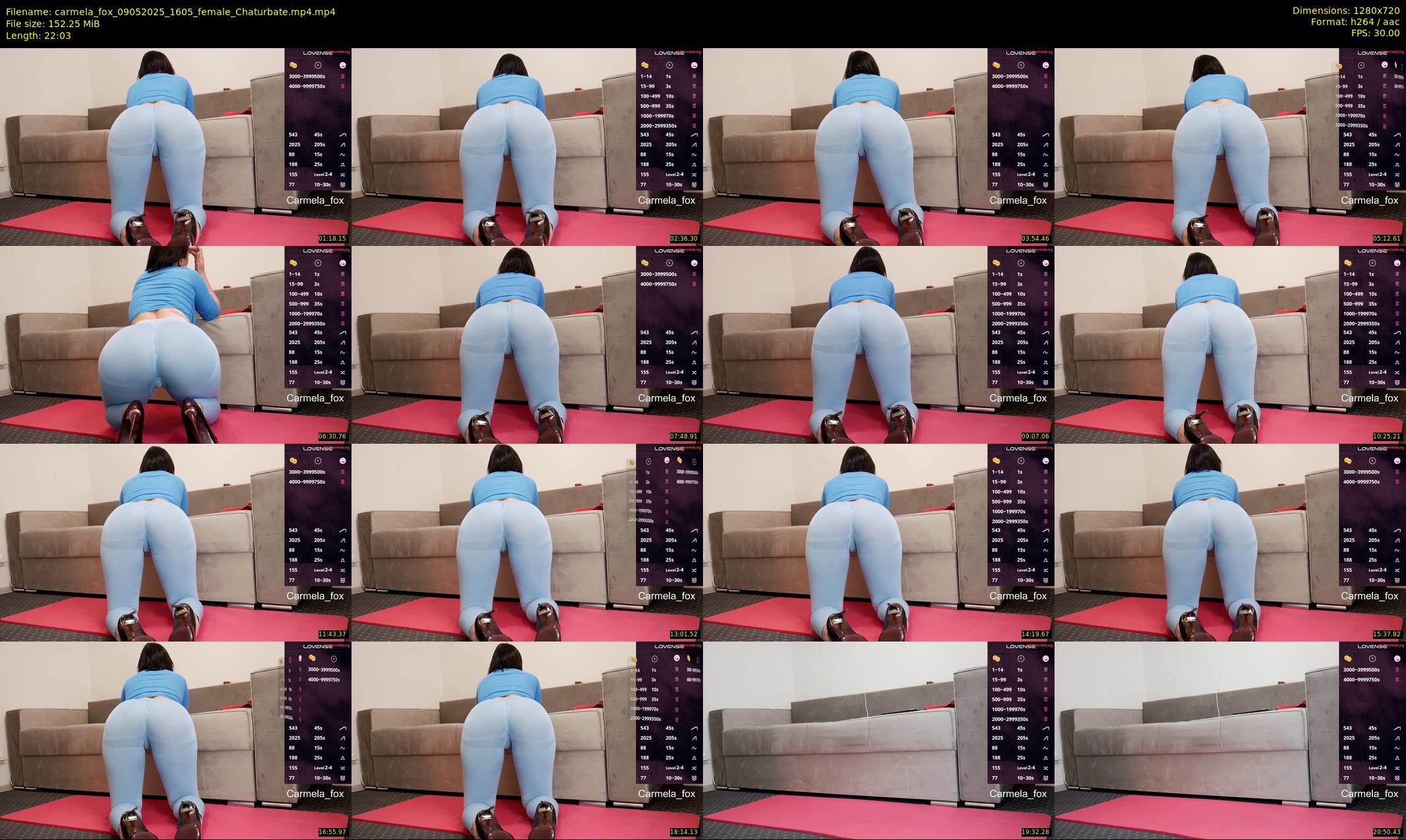 carmela_fox — 23 minute Chaturbate female cam show recording, 720p, May 9, 2025