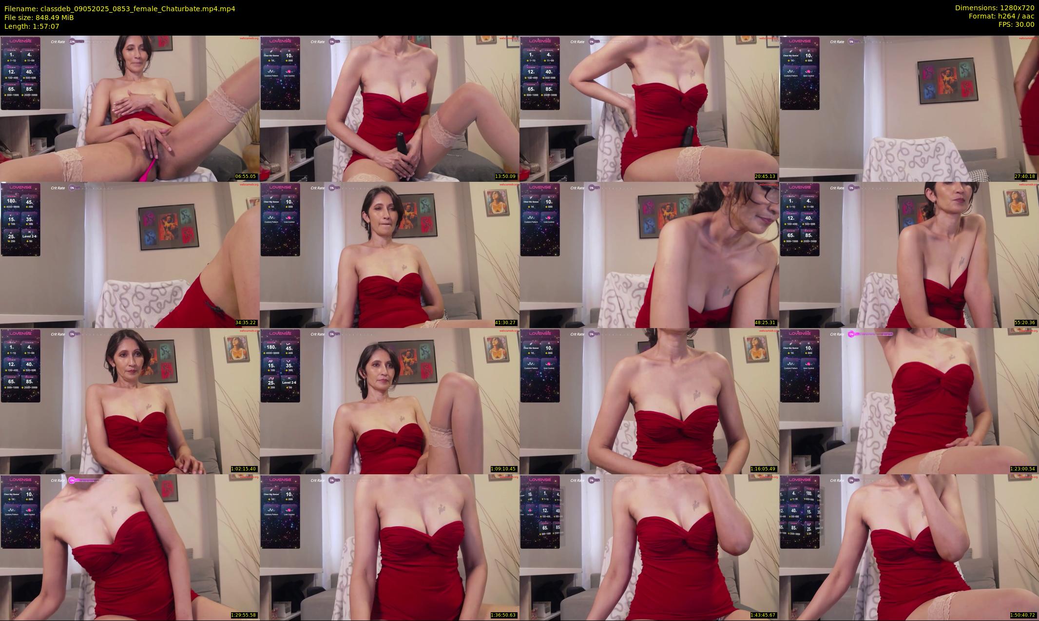 classdeb — 118 minute Chaturbate female cam show recording, 720p, May 9, 2025