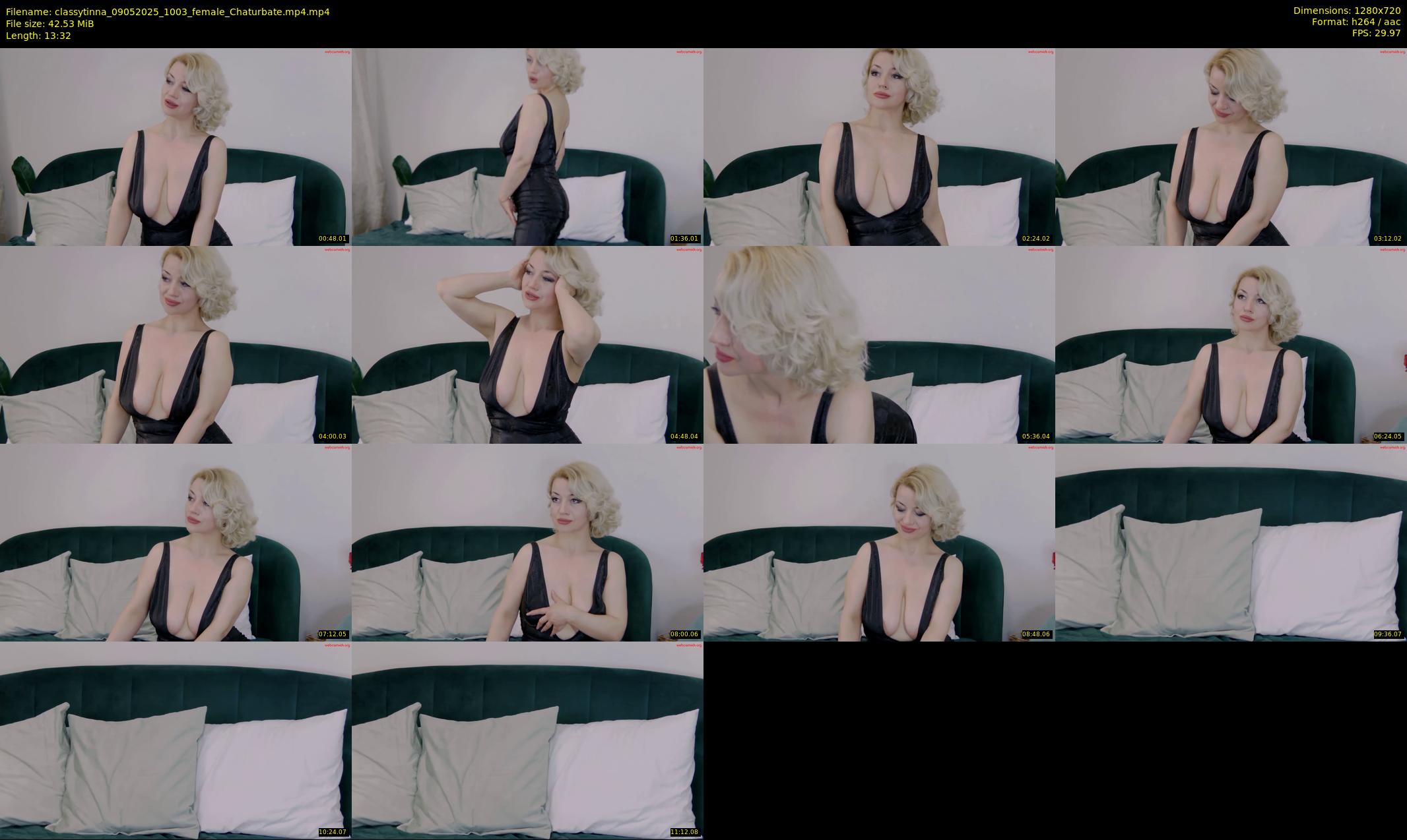 classytinna — 14 minute Chaturbate female cam show recording, 720p, May 9, 2025
