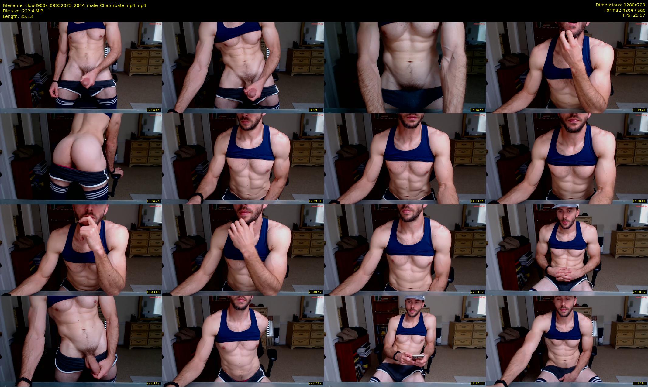 cloud900x — 36 minute Chaturbate male cam show recording, 720p, May 9, 2025