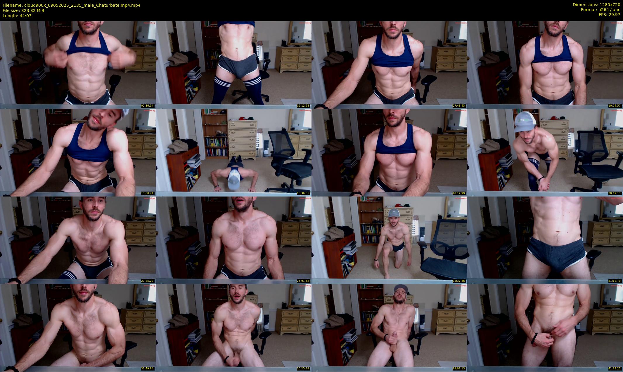 cloud900x — 45 minute Chaturbate male cam show recording, 720p, May 9, 2025