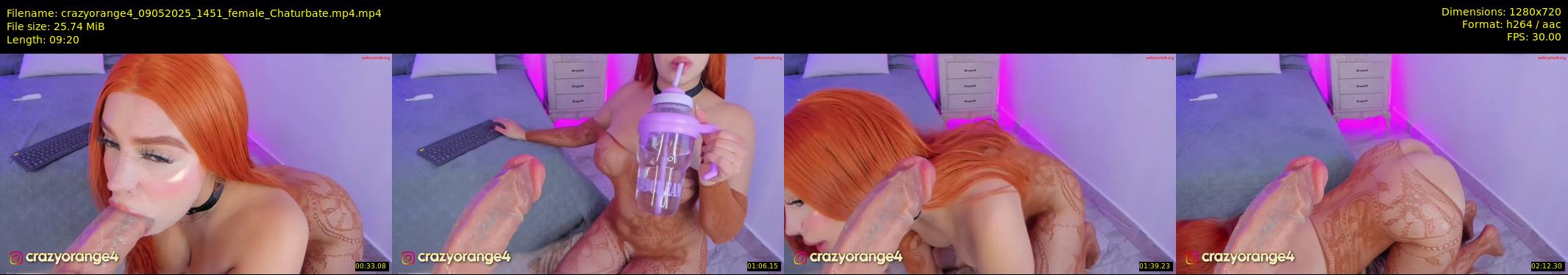 crazyorange4 — 10 minute Chaturbate female cam show recording, 720p, May 9, 2025