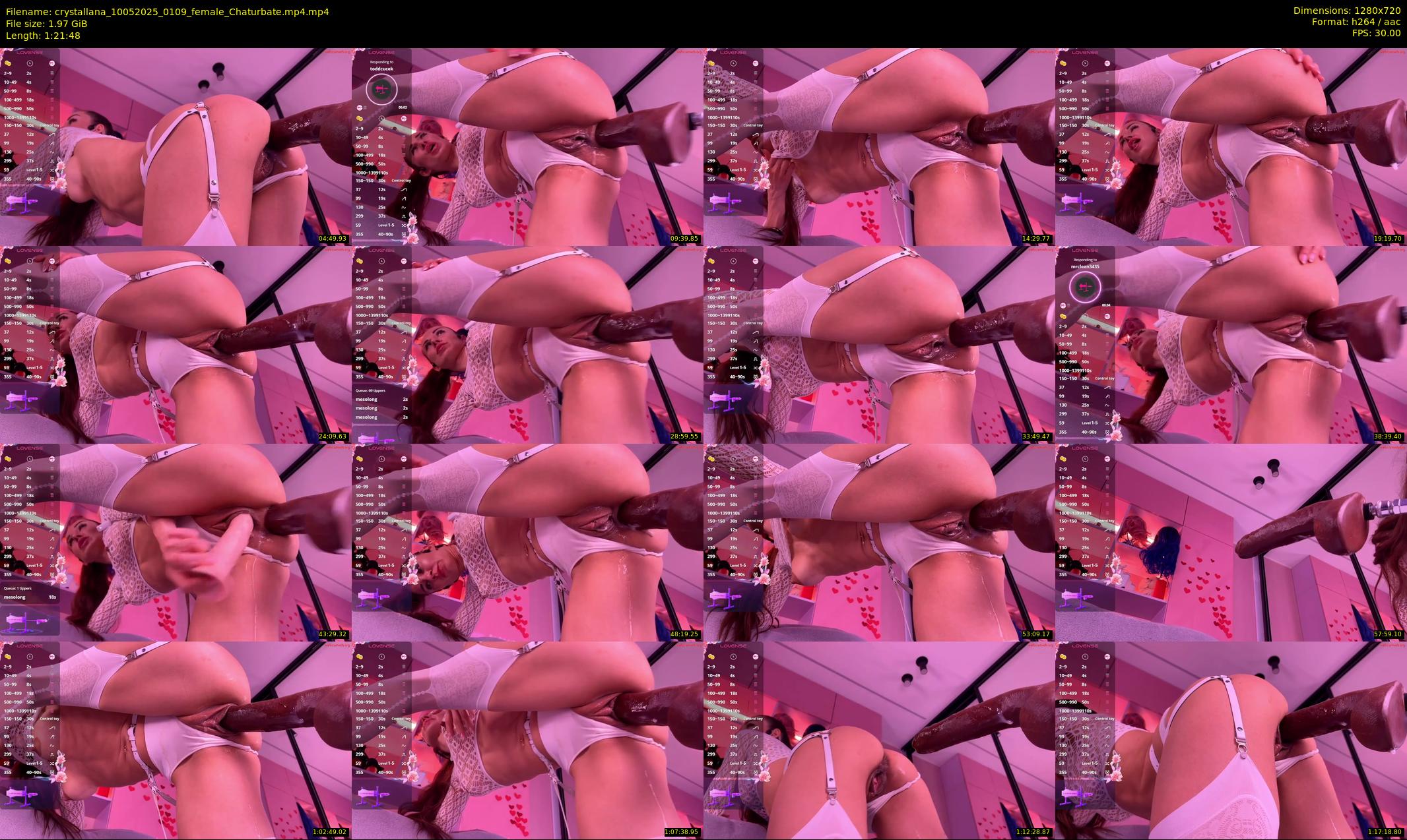 crystallana — 82 minute Chaturbate female cam show recording, 720p, May 10, 2025