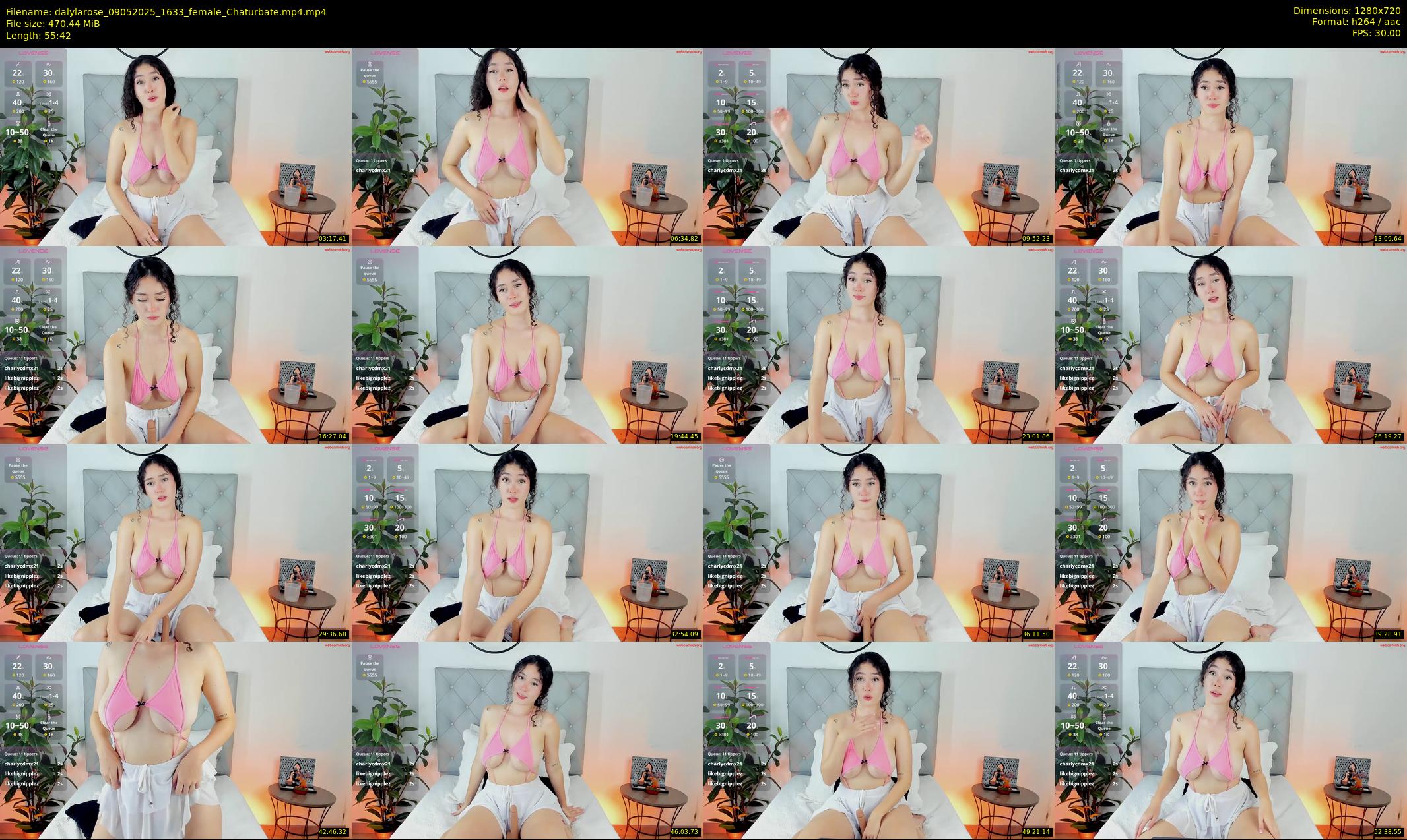 dalylarose — 56 minute Chaturbate female cam show recording, 720p, May 9, 2025