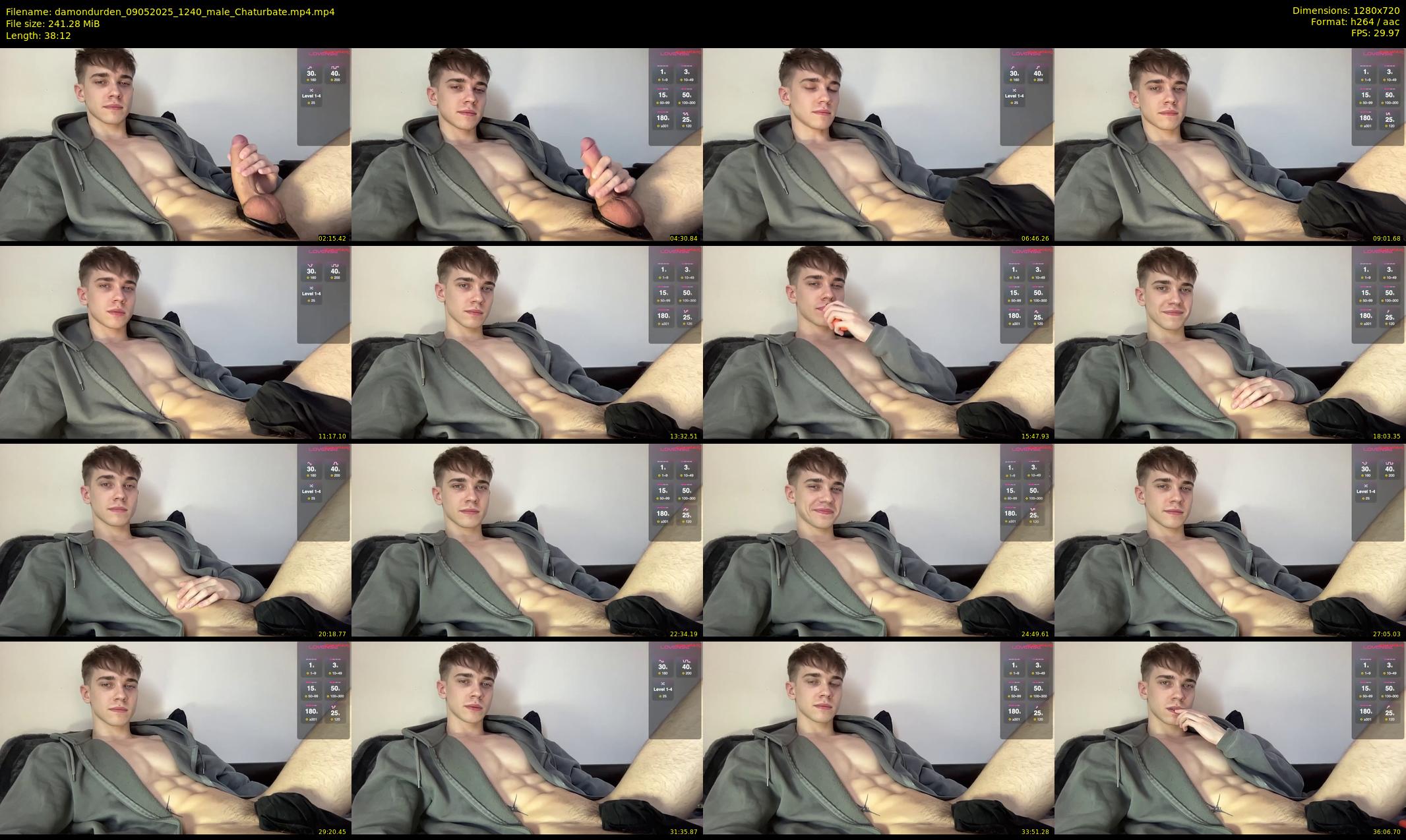 damondurden — 39 minute Chaturbate male cam show recording, 720p, May 9, 2025