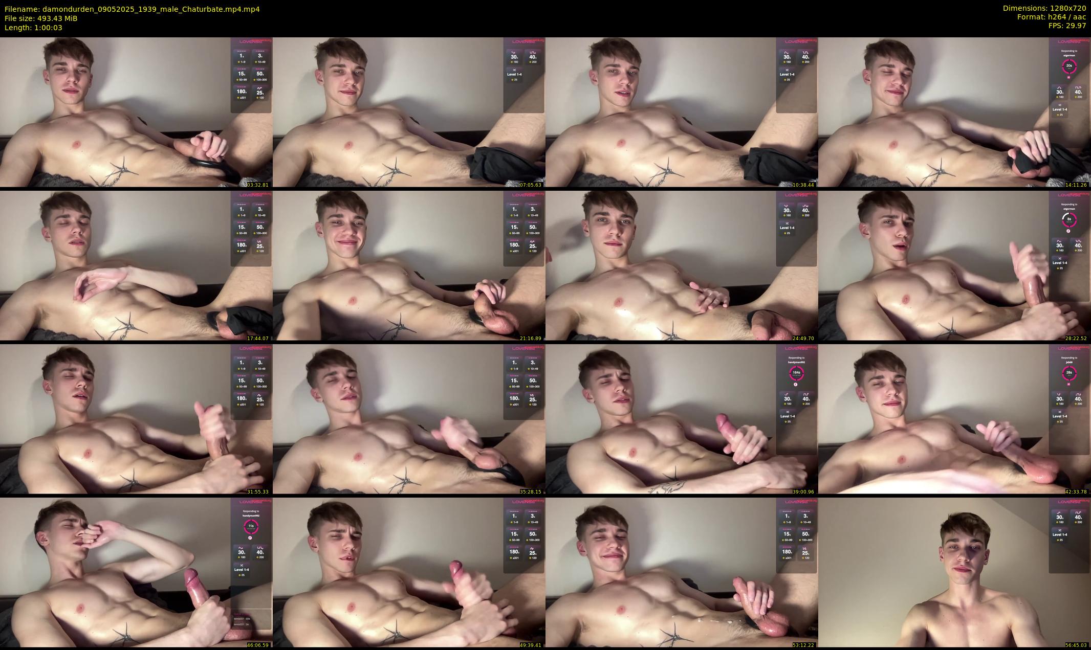damondurden — 61 minute Chaturbate male cam show recording, 720p, May 9, 2025