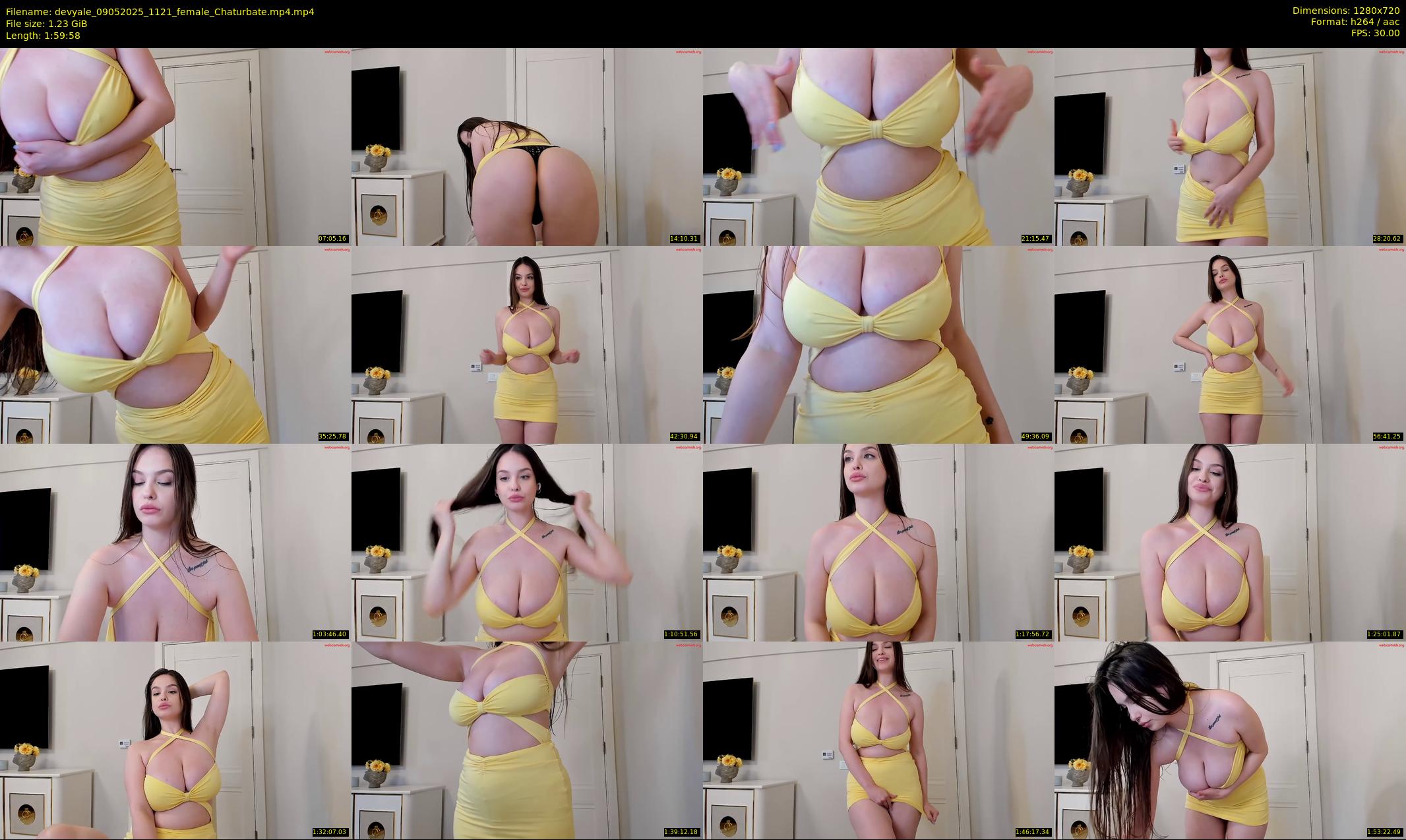 devyale — 120 minute Chaturbate female cam show recording, 720p, May 9, 2025