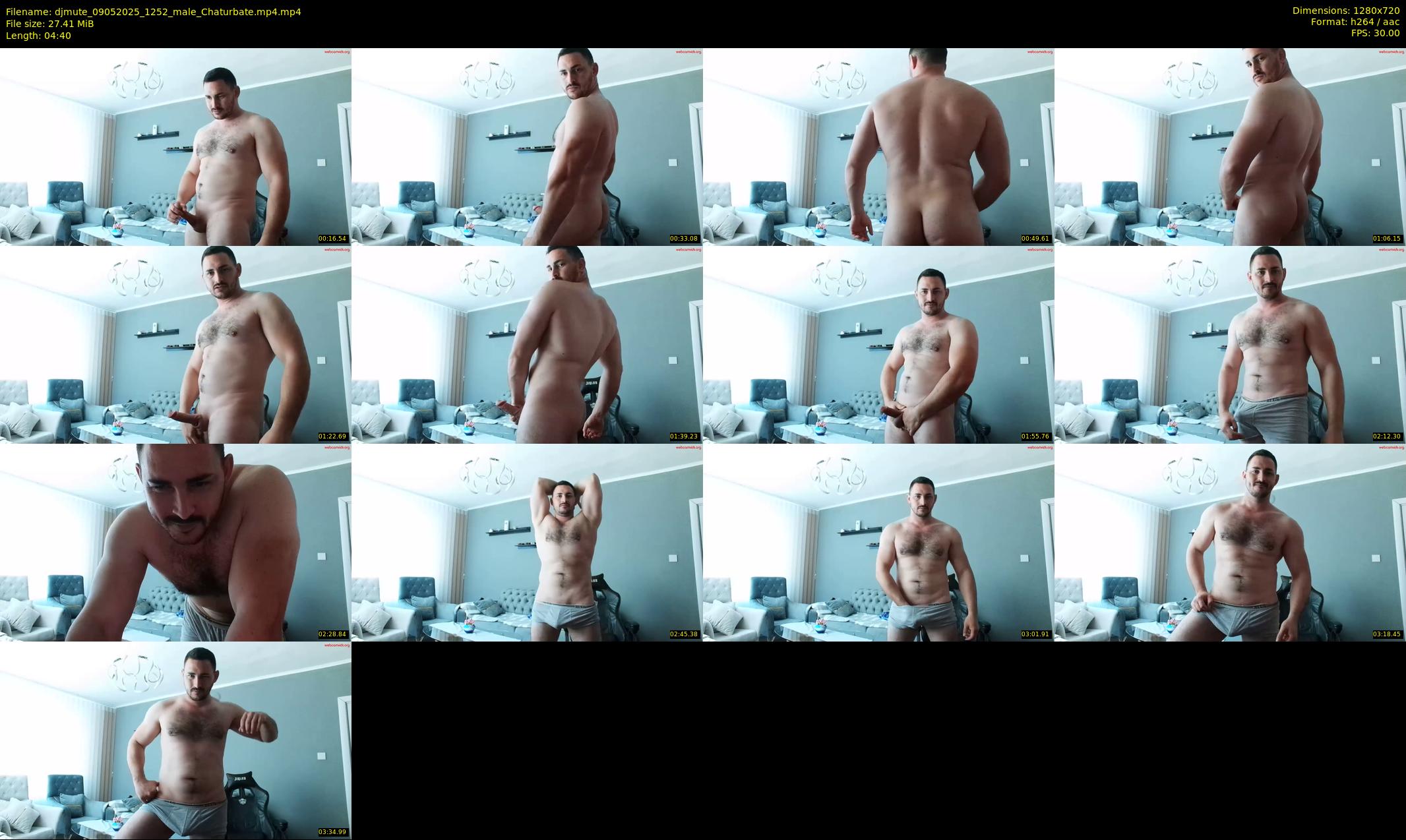 djmute — 5 minute Chaturbate male cam show recording, 720p, May 9, 2025