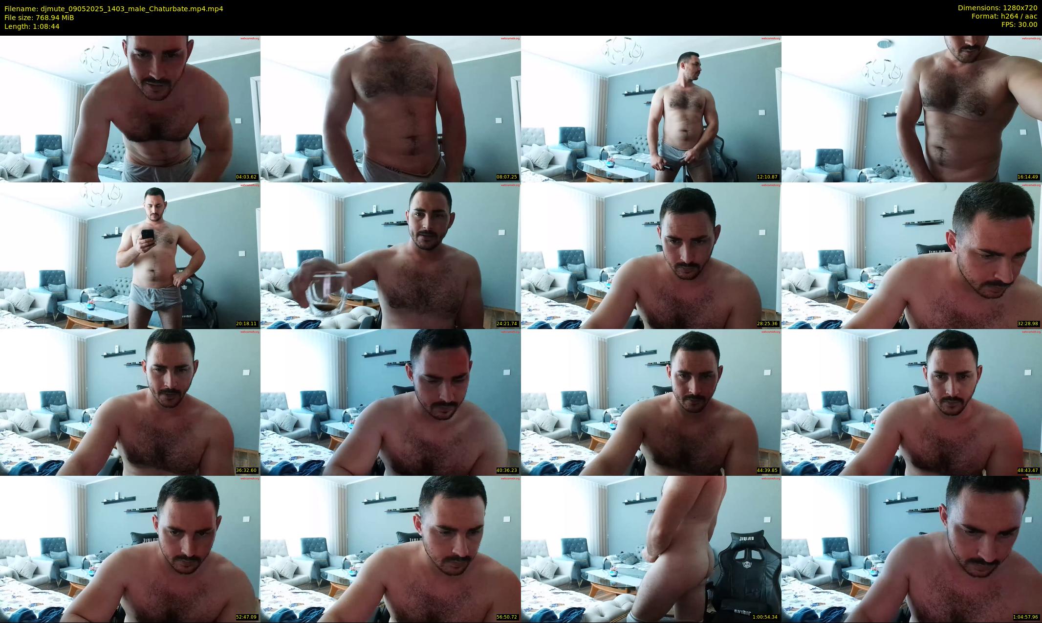 djmute — 69 minute Chaturbate male cam show recording, 720p, May 9, 2025