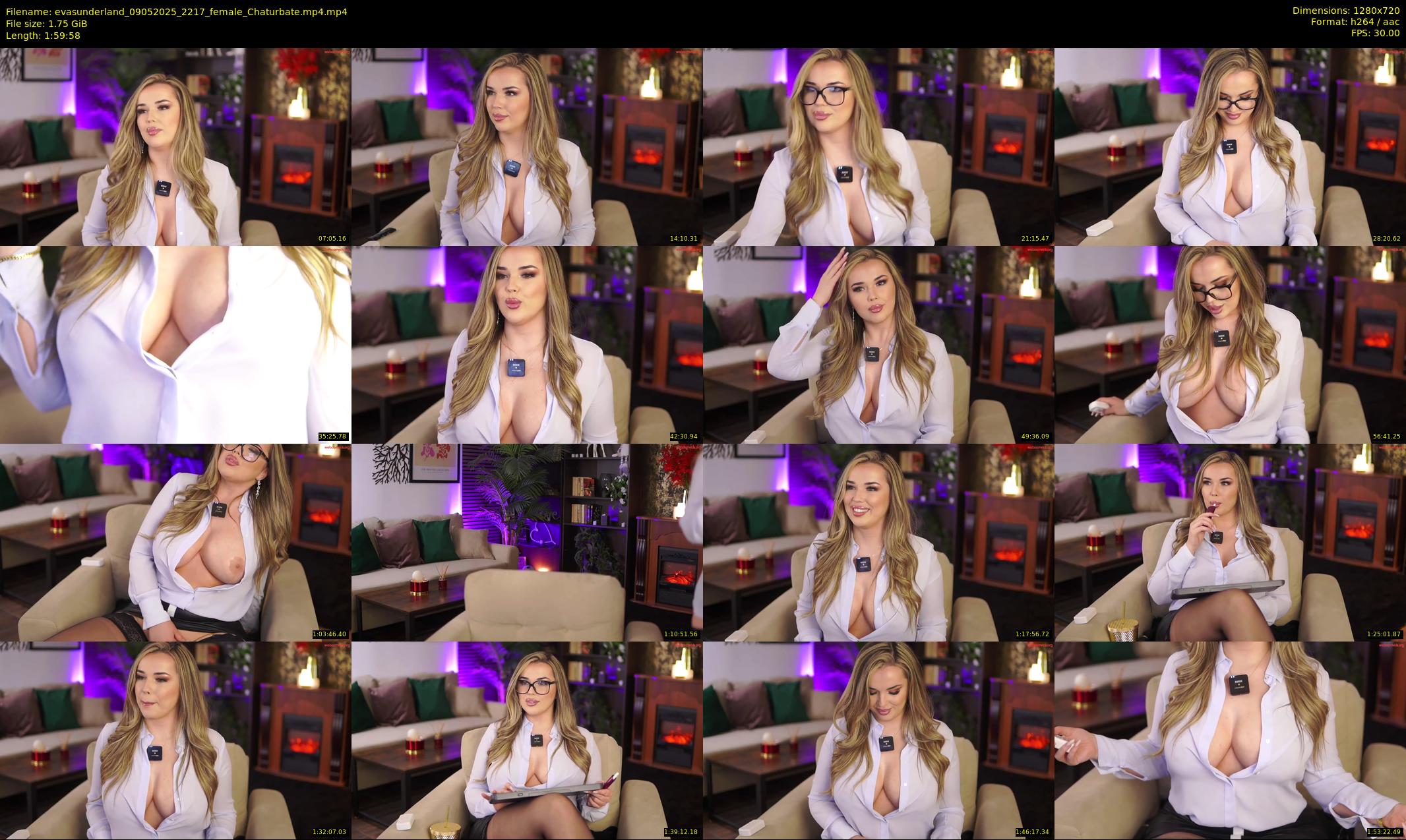evasunderland — 120 minute Chaturbate female cam show recording, 720p, May 9, 2025