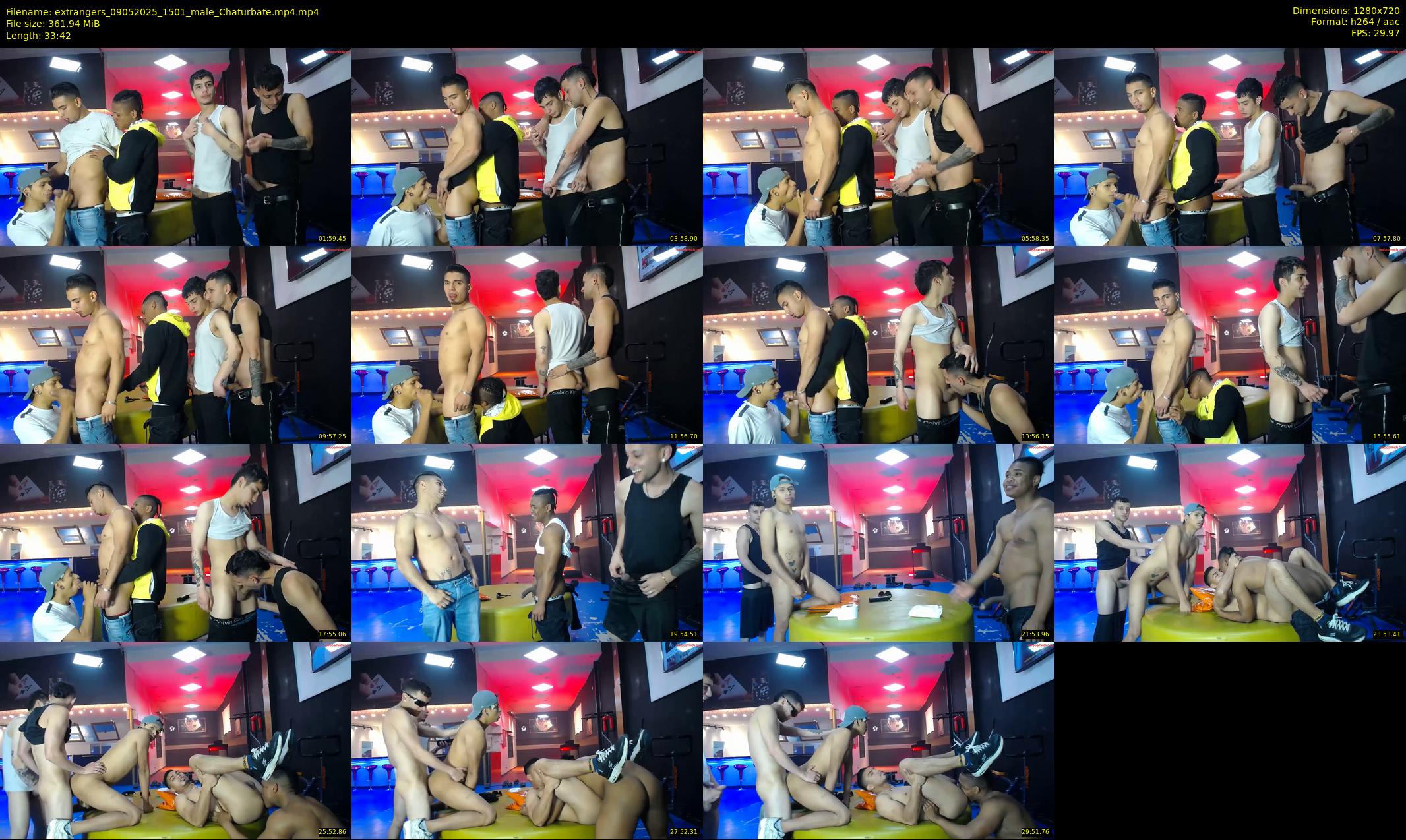 extrangers — 34 minute Chaturbate male cam show recording, 720p, May 9, 2025