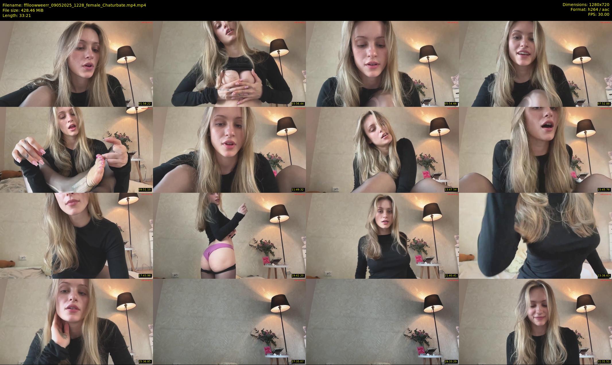 fflloowweerr — 34 minute Chaturbate couple cam show recording, 720p, May 9, 2025