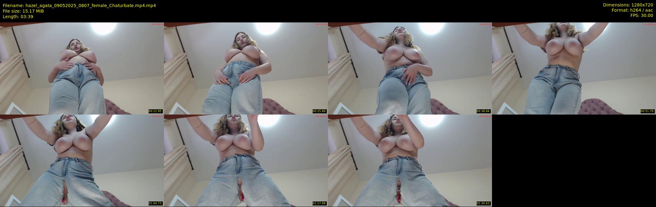 hazel_agata — 4 minute Chaturbate female cam show recording, 720p, May 9, 2025