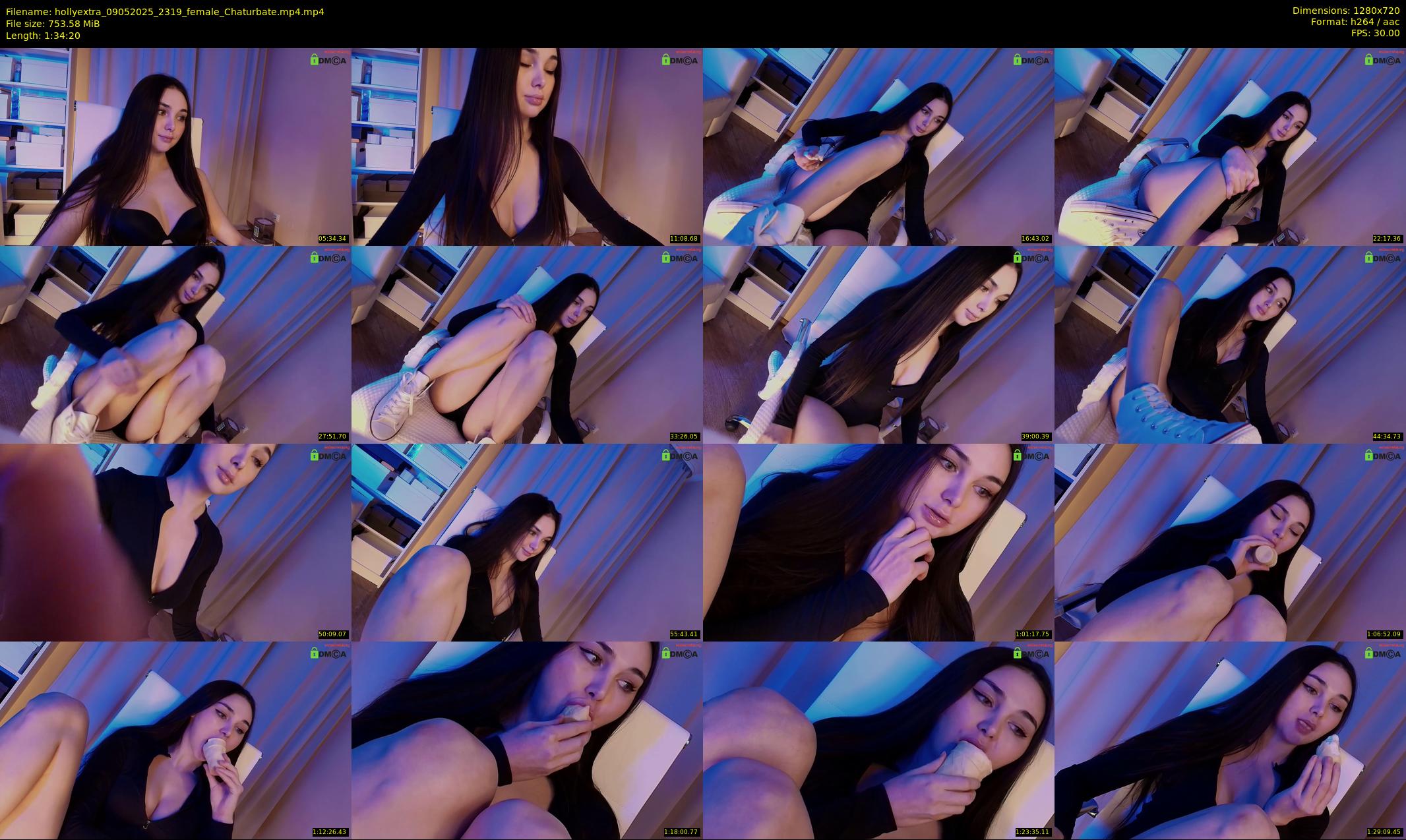 hollyextra — 95 minute Chaturbate female cam show recording, 720p, May 9, 2025