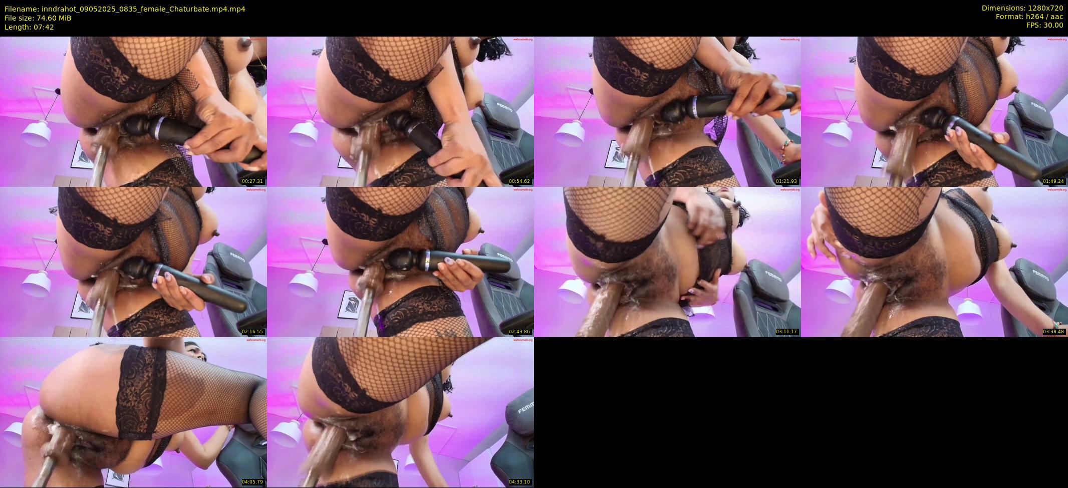 inndrahot — 8 minute Chaturbate female cam show recording, 720p, May 9, 2025