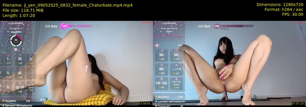 ji_yen — 68 minute Chaturbate female cam show recording, 720p, May 9, 2025