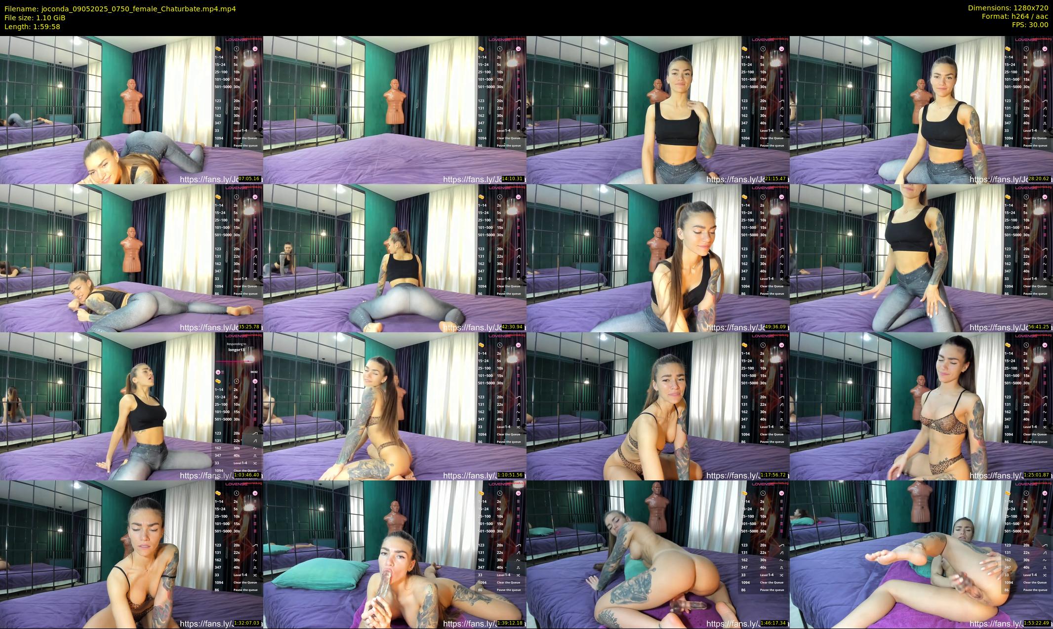 joconda — 120 minute Chaturbate female cam show recording, 720p, May 9, 2025