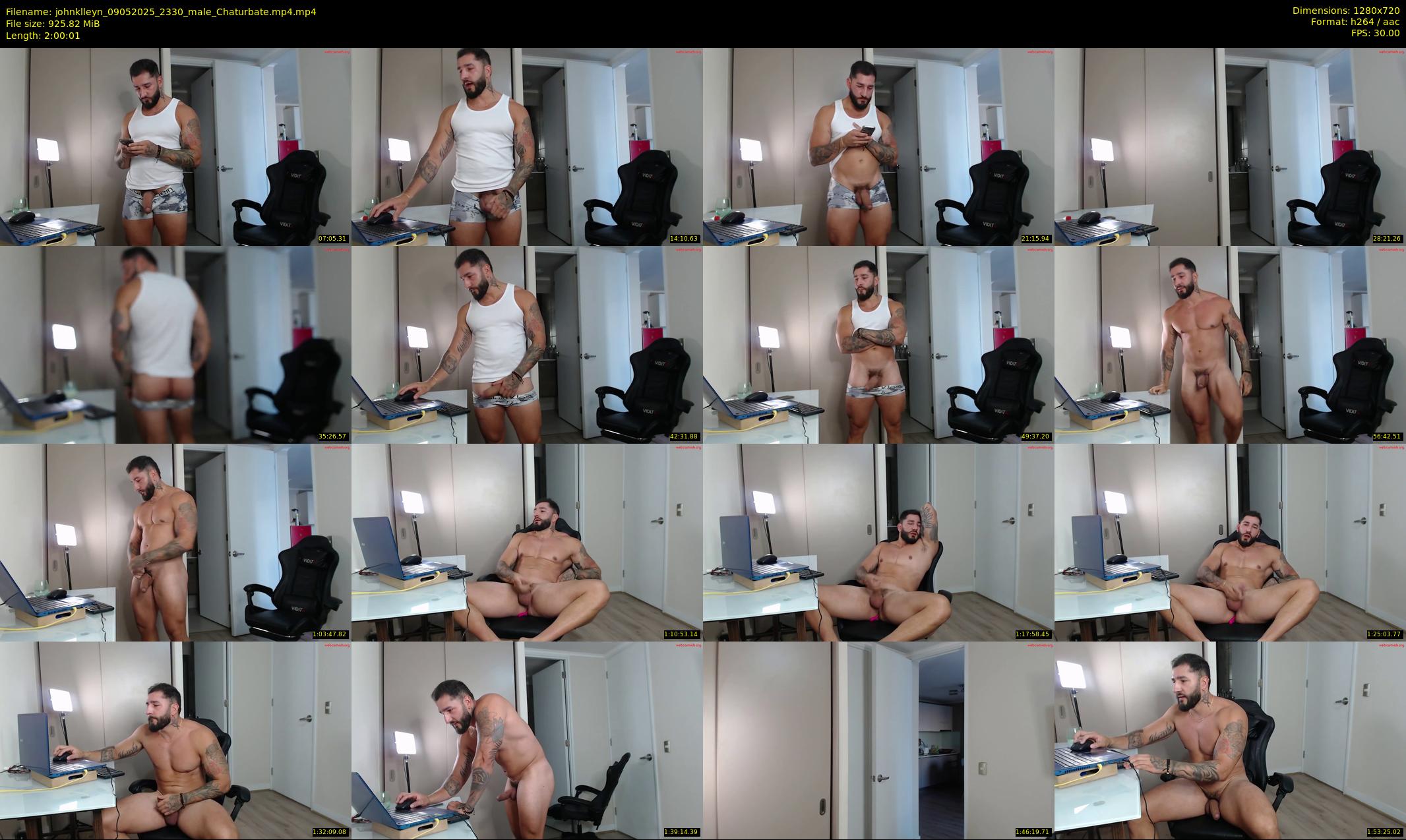 johnklleyn — 121 minute Chaturbate male cam show recording, 720p, May 9, 2025