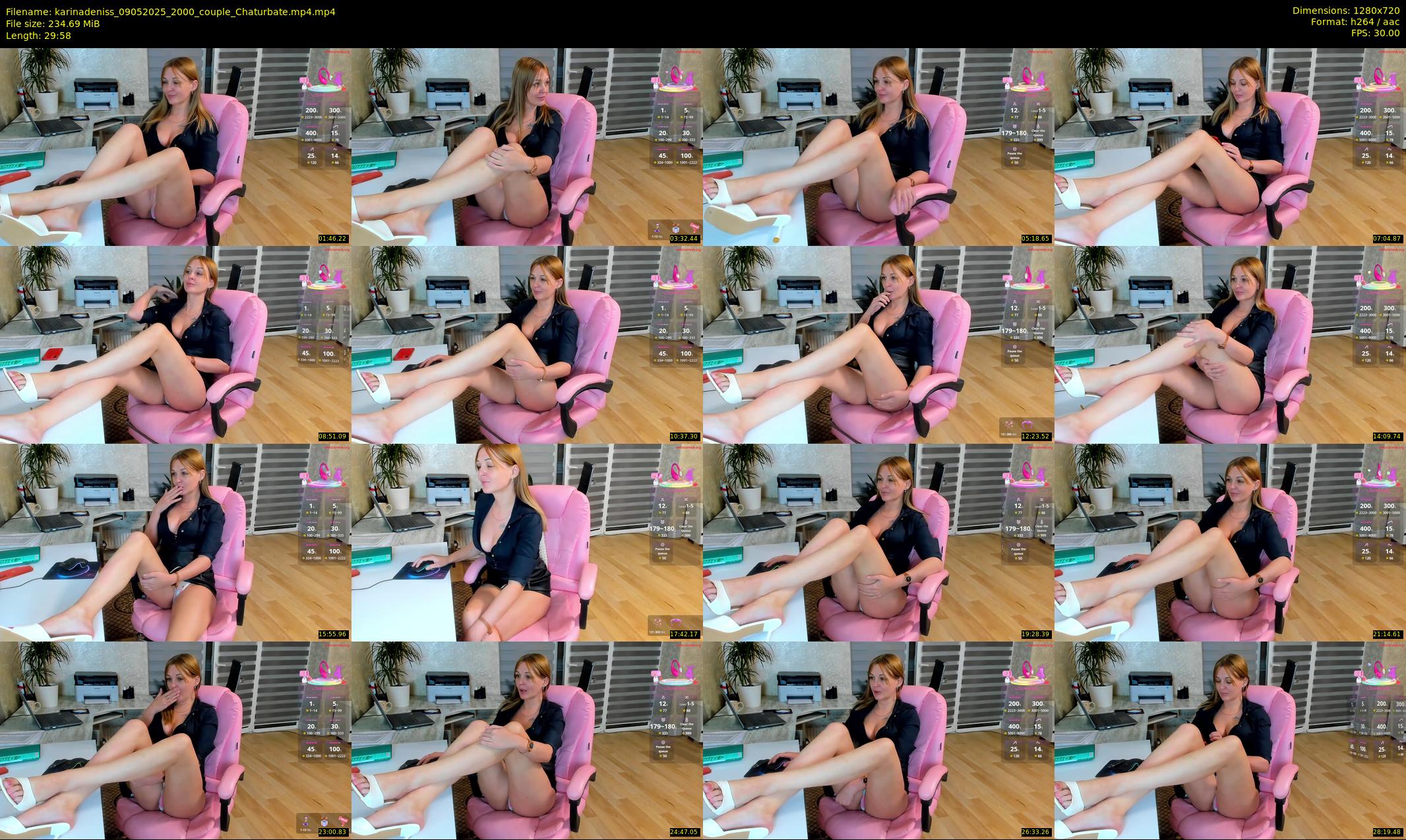 karinadeniss — 30 minute Chaturbate couple cam show recording, 720p, May 9, 2025