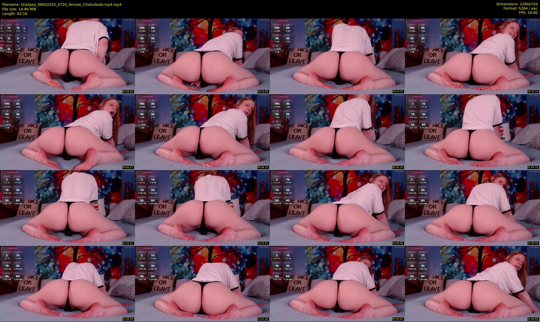 khalipso — 3 minute Chaturbate female cam show recording, 720p, May 9, 2025