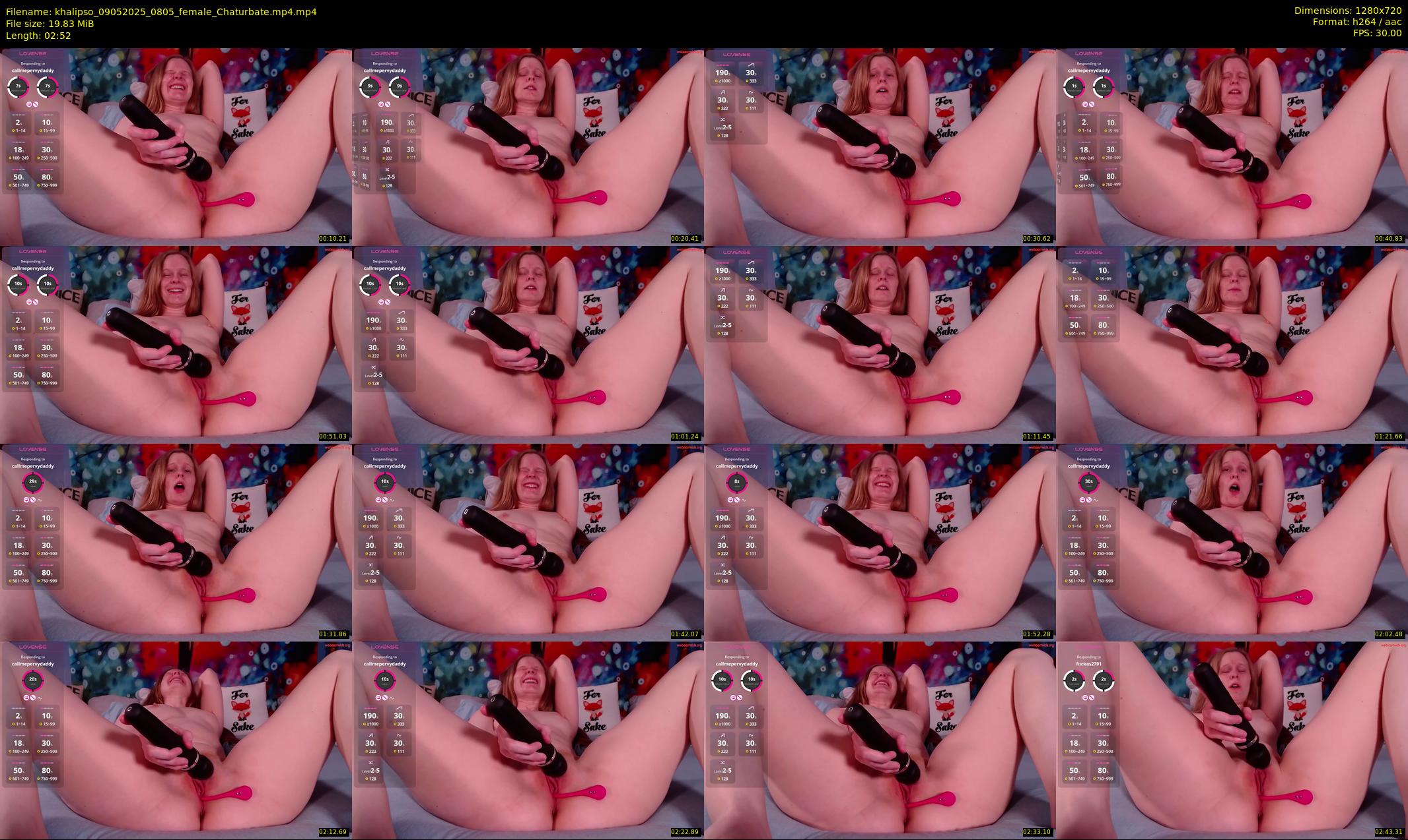 khalipso — 3 minute Chaturbate female cam show recording, 720p, May 9, 2025