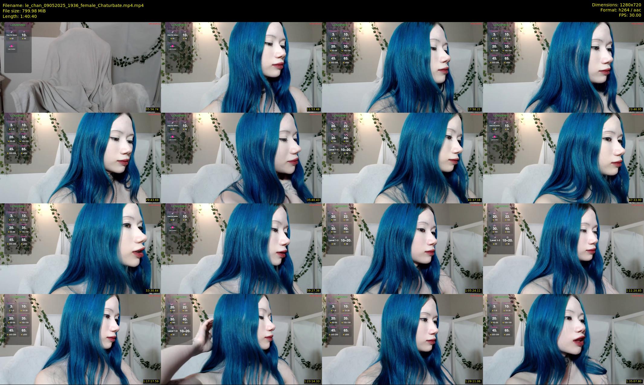 le_chan — 101 minute Chaturbate female cam show recording, 720p, May 9, 2025