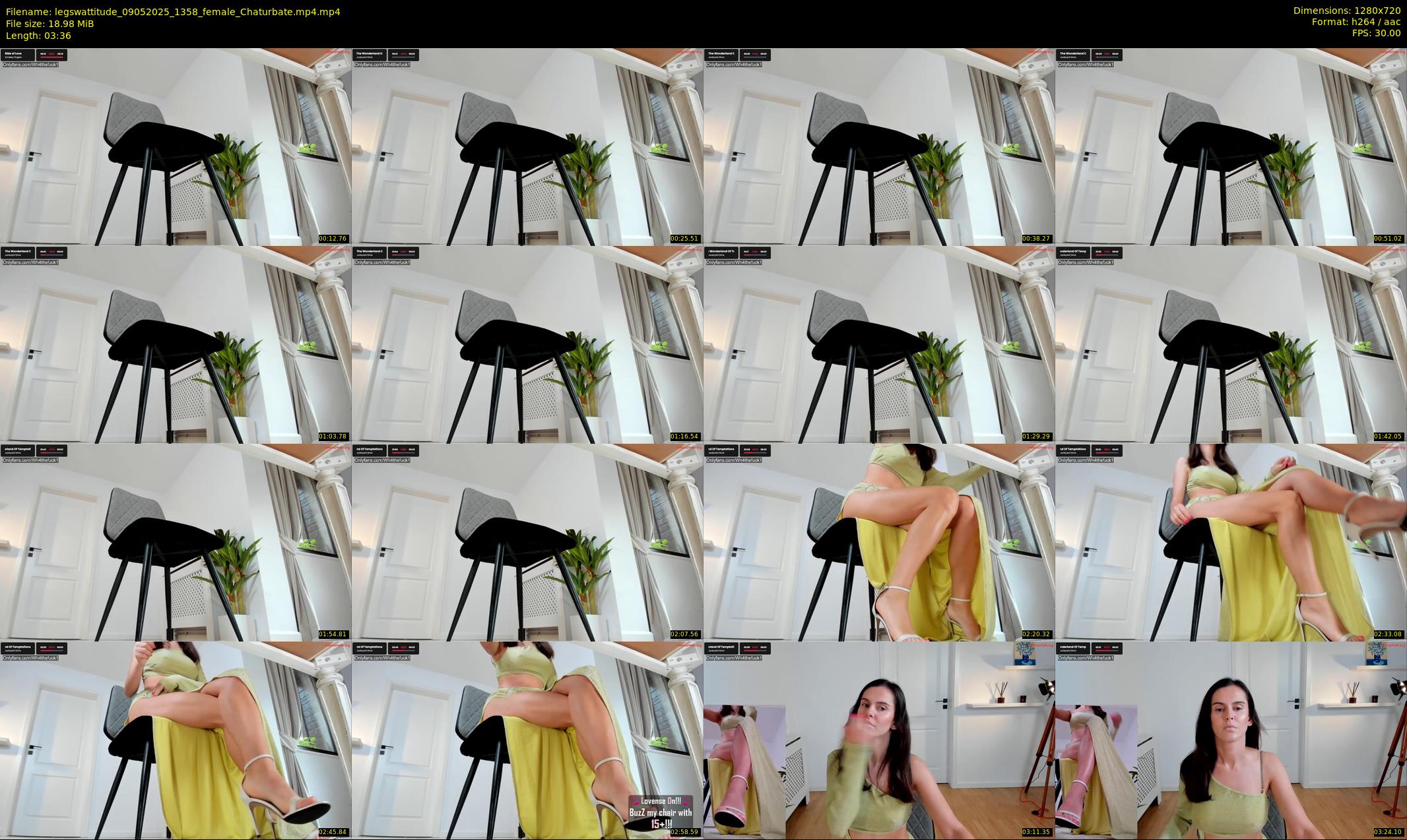 legswattitude — 4 minute Chaturbate female cam show recording, 720p, May 9, 2025