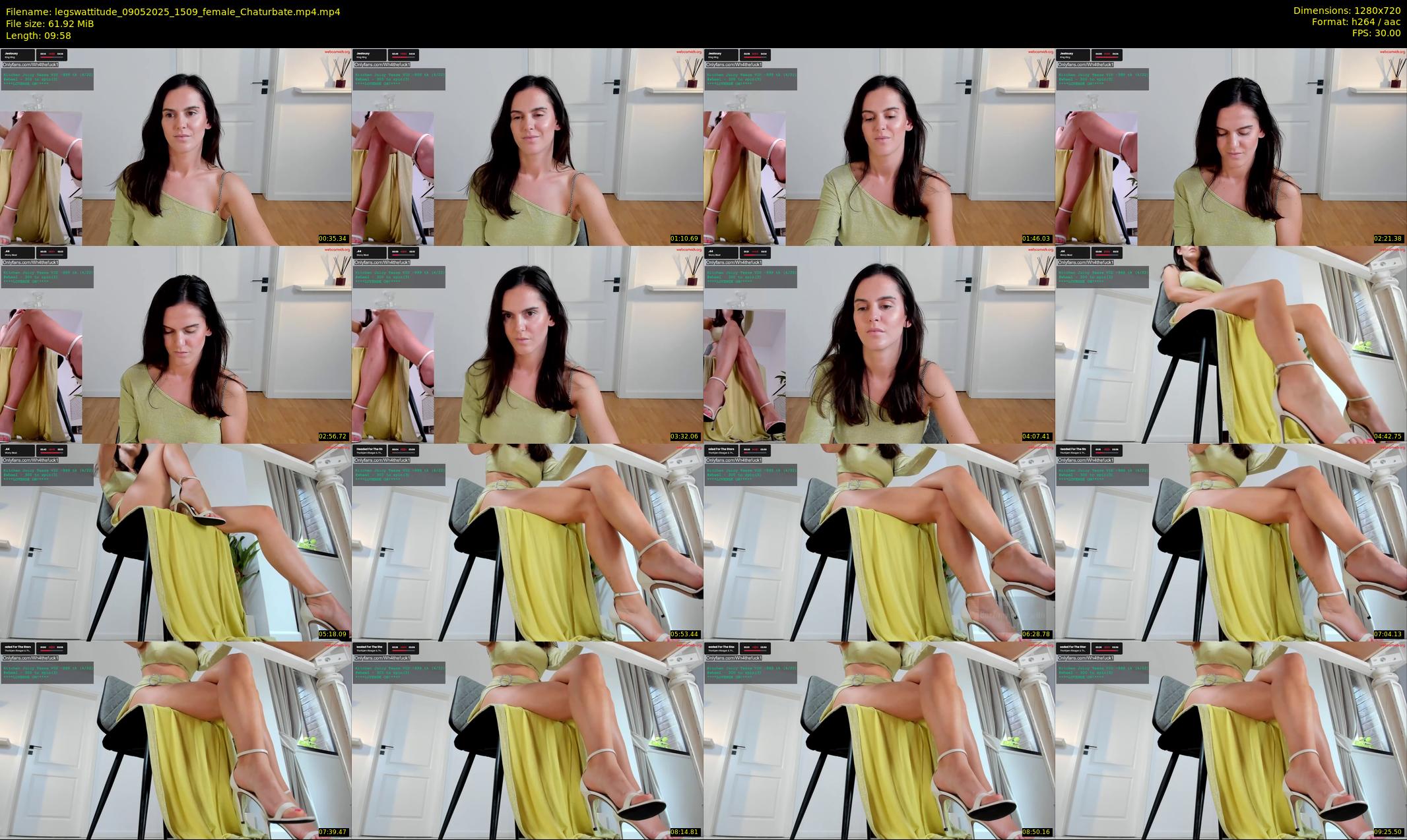legswattitude — 10 minute Chaturbate female cam show recording, 720p, May 9, 2025