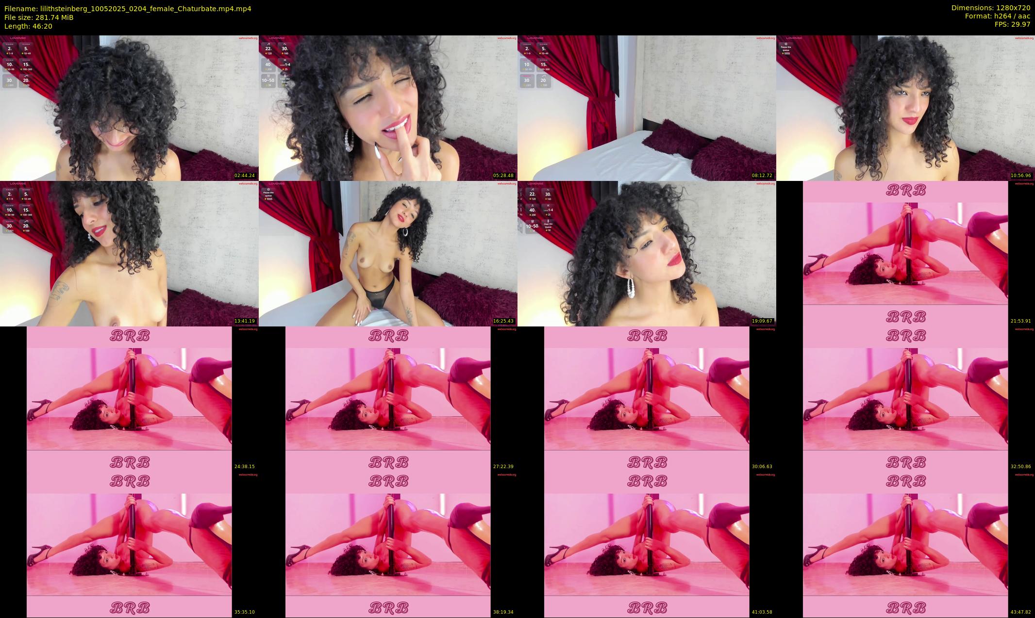 lilithsteinberg — 47 minute Chaturbate female cam show recording, 720p, May 10, 2025