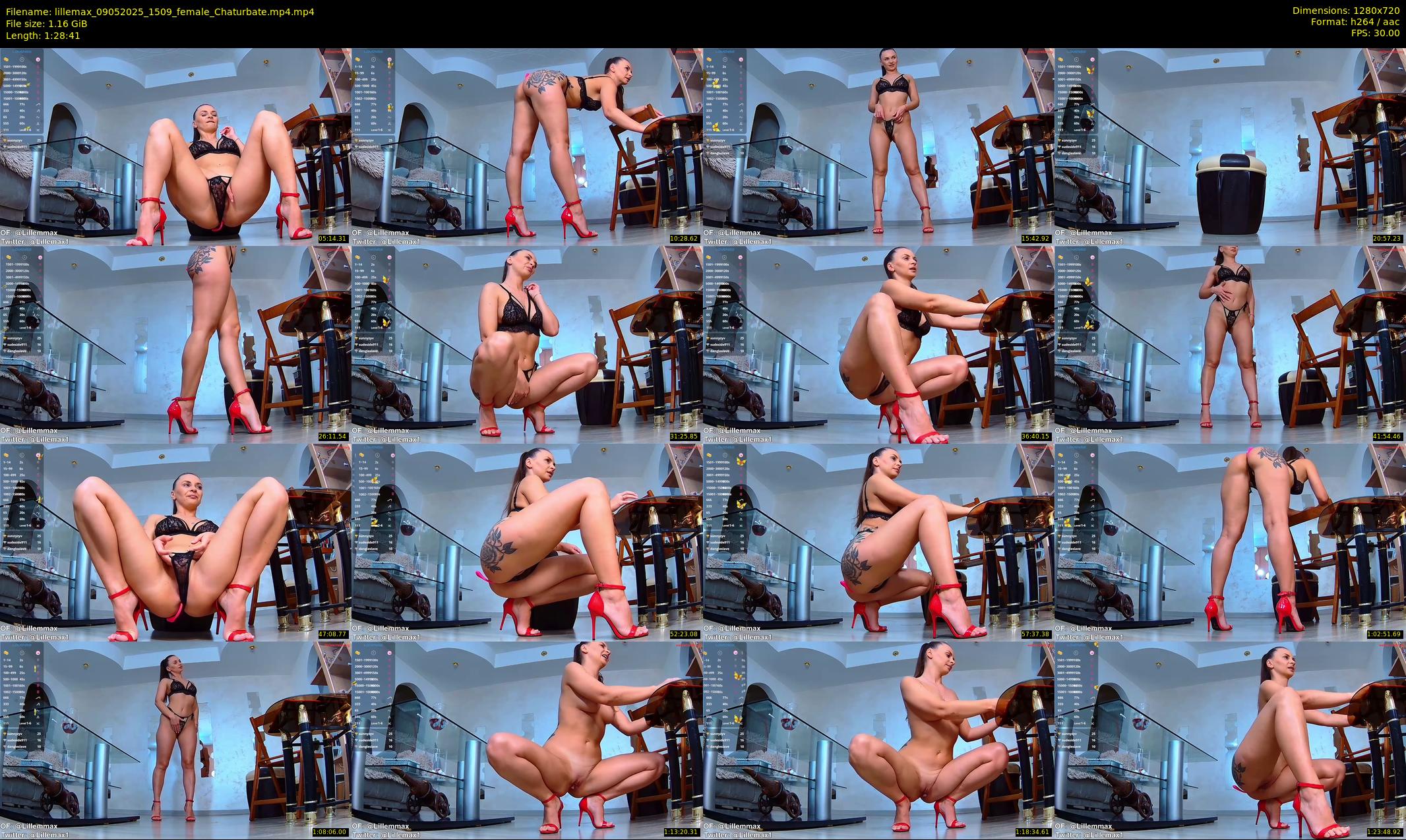 lillemax — 89 minute Chaturbate female cam show recording, 720p, May 9, 2025