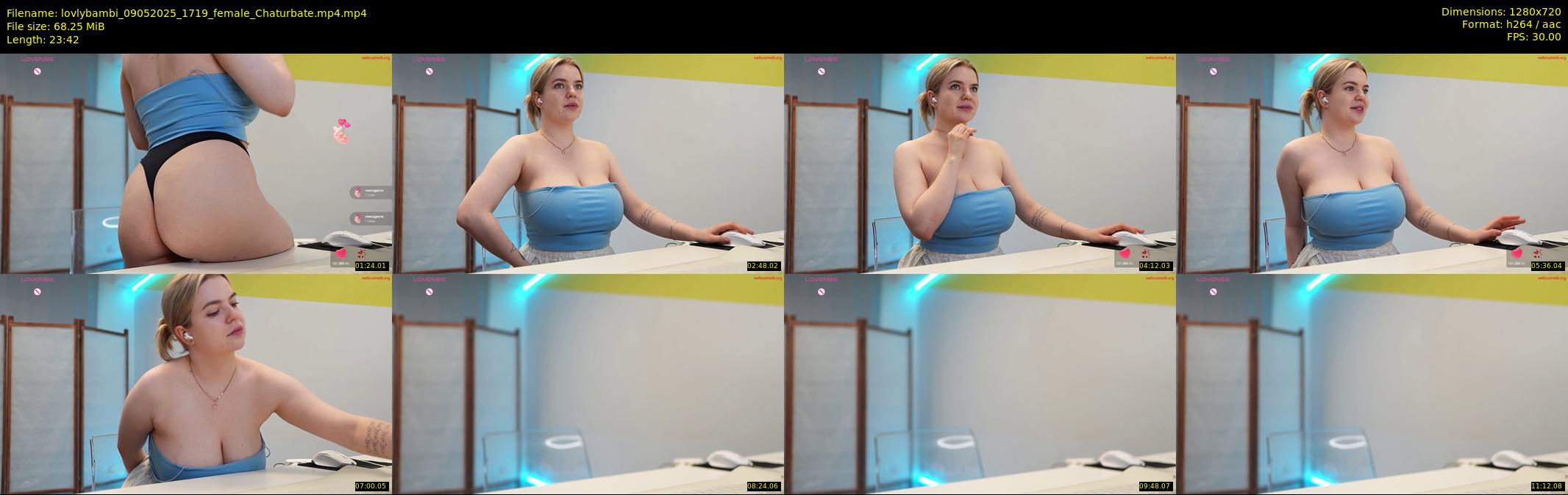 lovlybambi — 24 minute Chaturbate female cam show recording, 720p, May 9, 2025