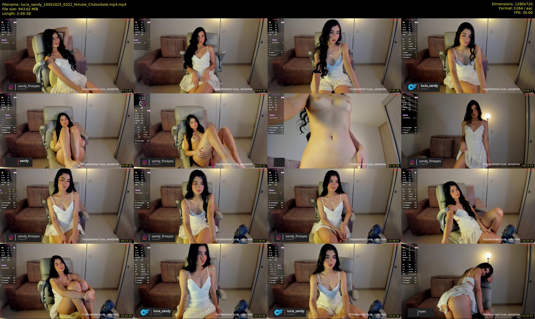 lucia_sandy — 125 minute Chaturbate female cam show recording, 720p, May 10, 2025