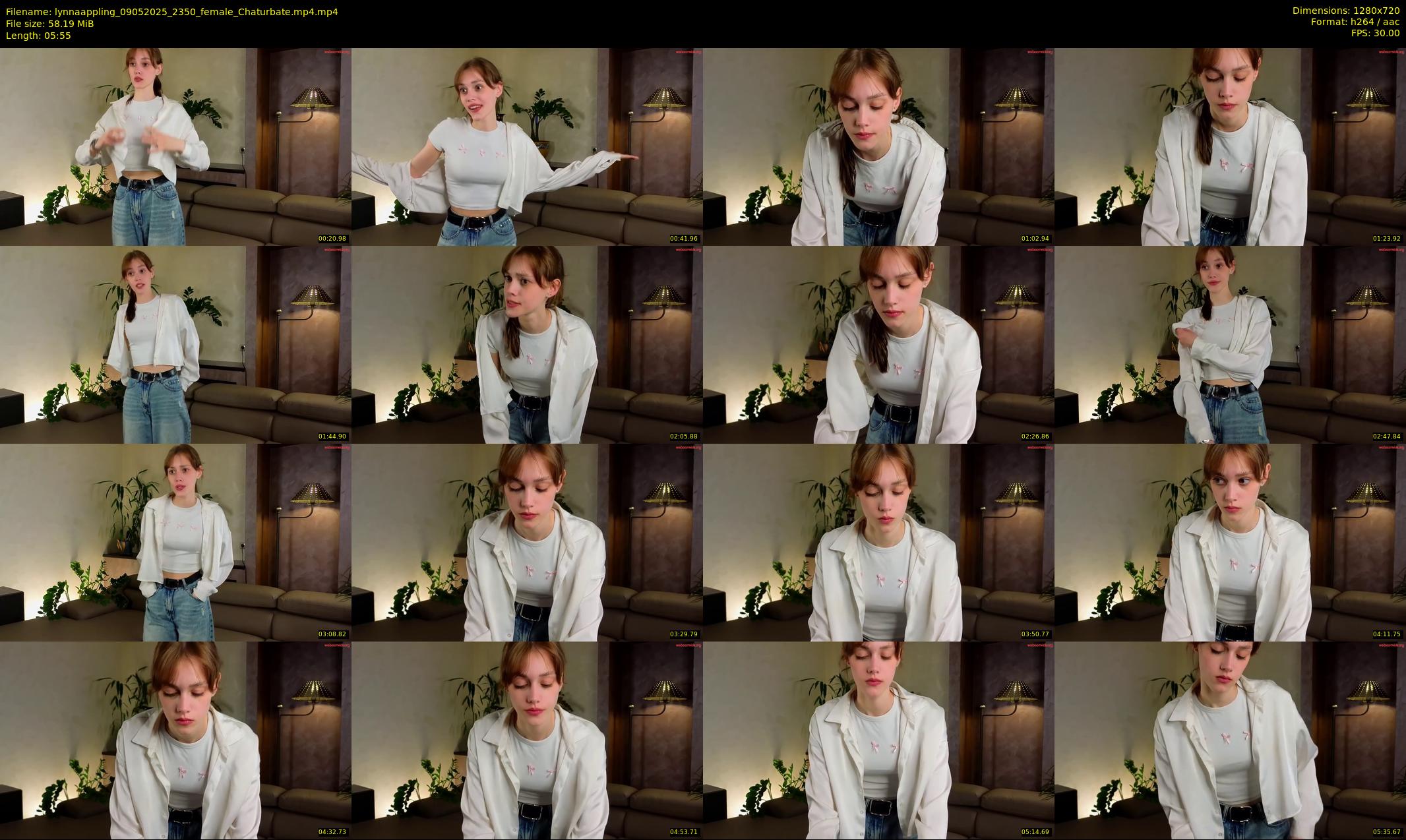 lynnaappling — 6 minute Chaturbate female cam show recording, 720p, May 9, 2025