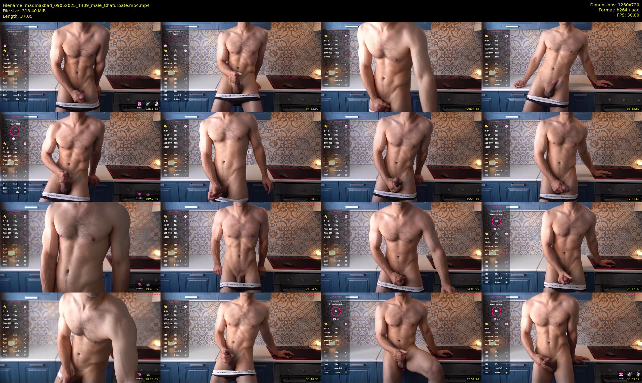 madmaxbad — 38 minute Chaturbate male cam show recording, 720p, May 9, 2025