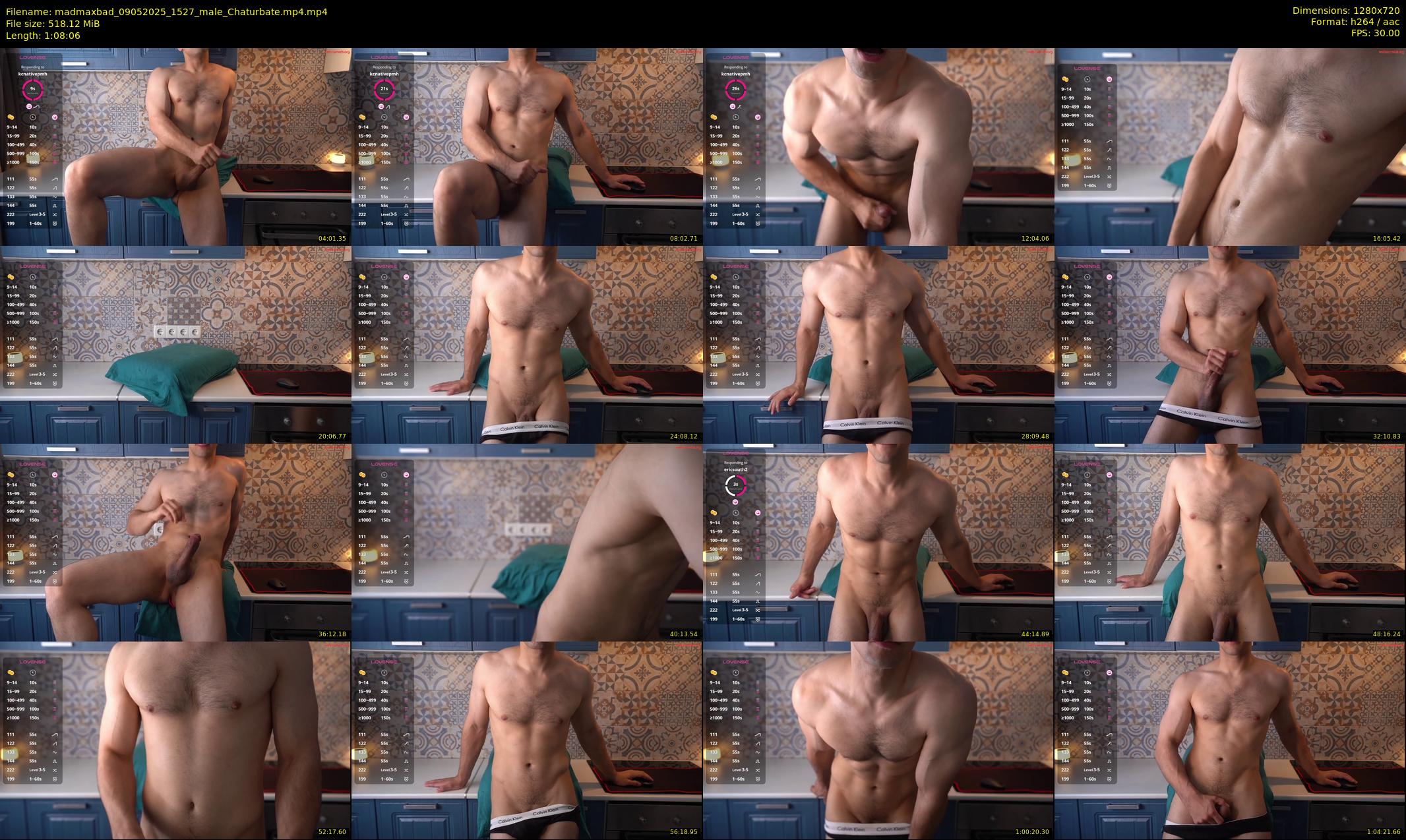 madmaxbad — 69 minute Chaturbate male cam show recording, 720p, May 9, 2025