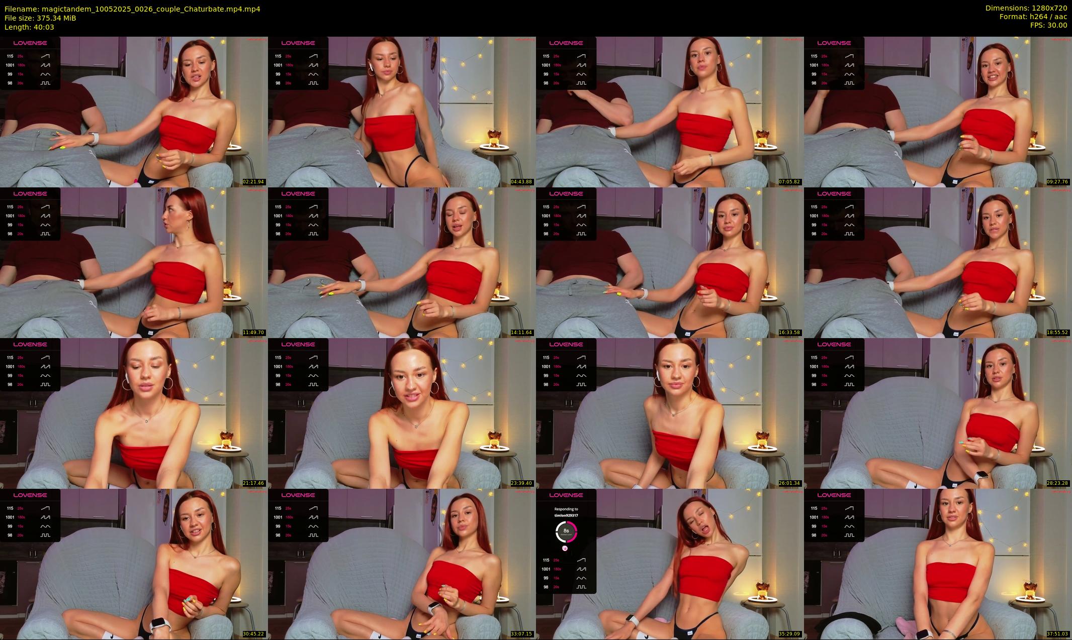 magictandem — 41 minute Chaturbate couple cam show recording, 720p, May 10, 2025