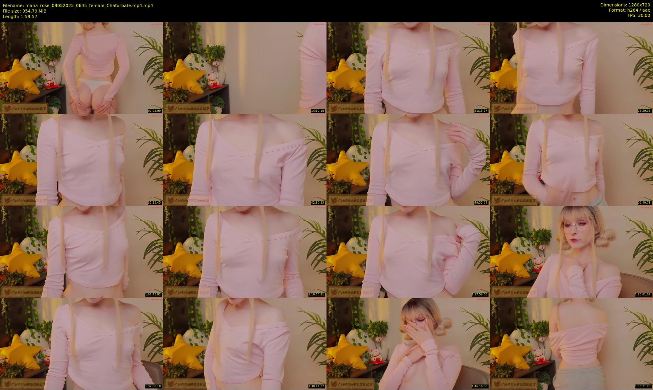 mana_rose — 120 minute Chaturbate female cam show recording, 720p, May 9, 2025
