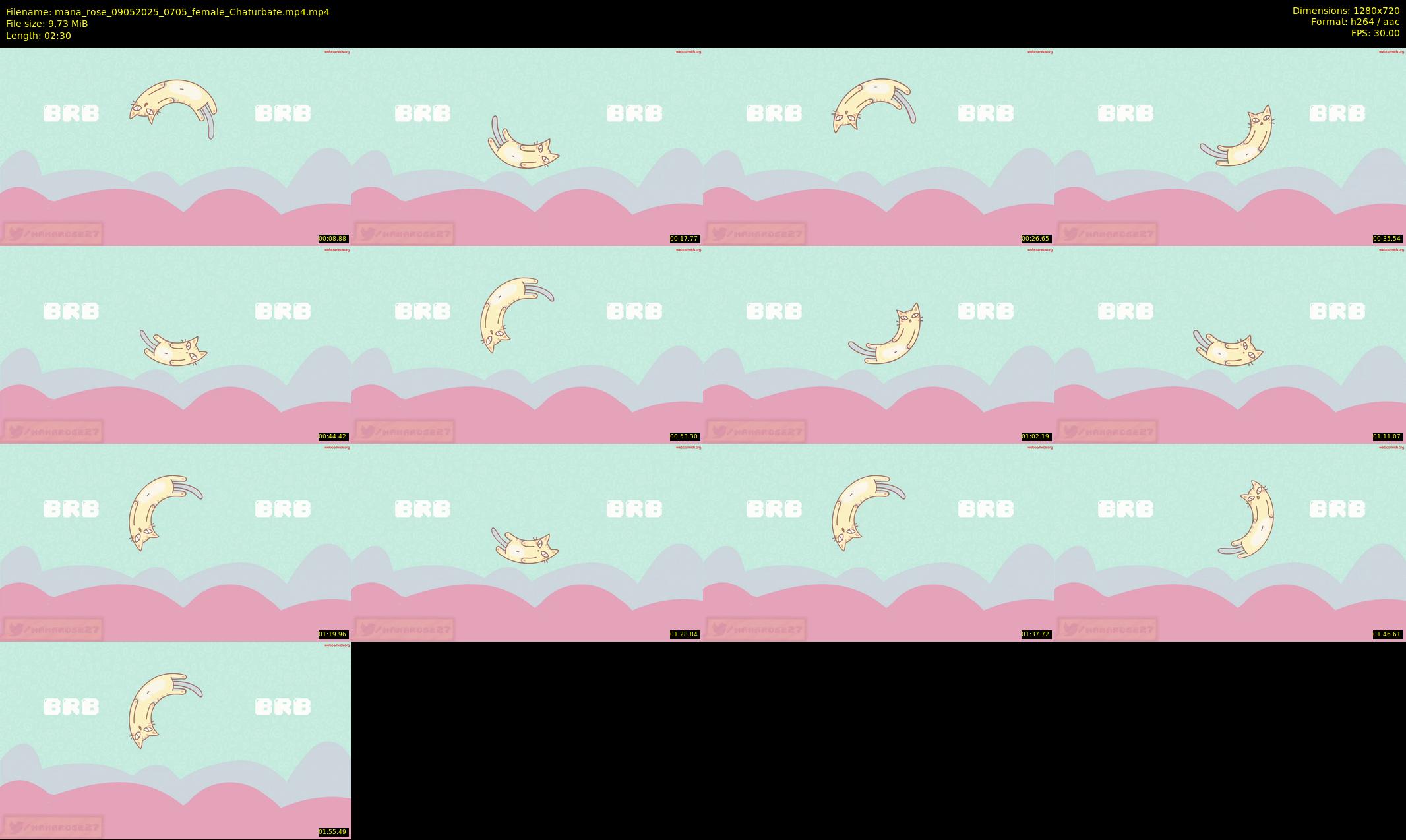 mana_rose — 3 minute Chaturbate female cam show recording, 720p, May 9, 2025