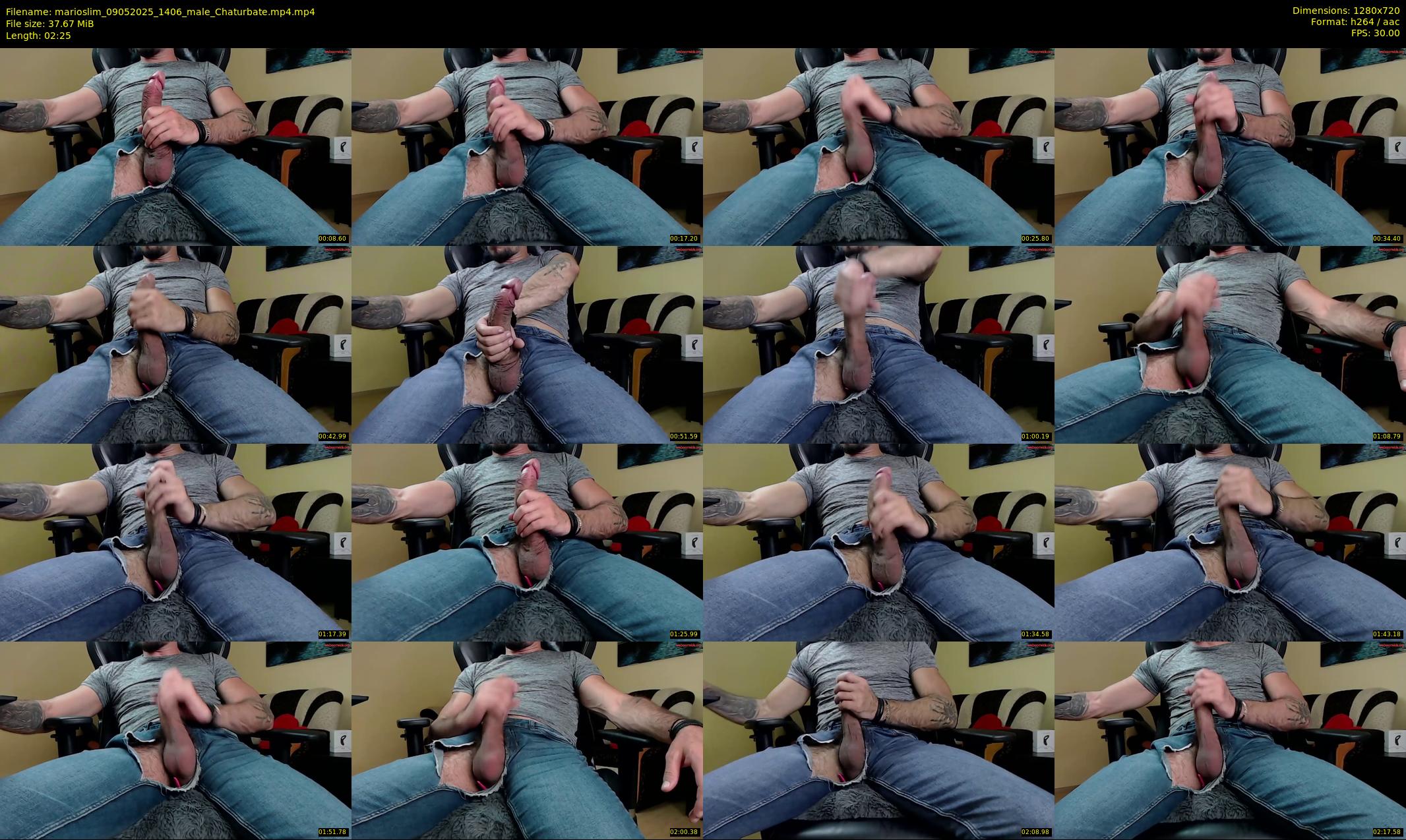 marioslim — 3 minute Chaturbate male cam show recording, 720p, May 9, 2025
