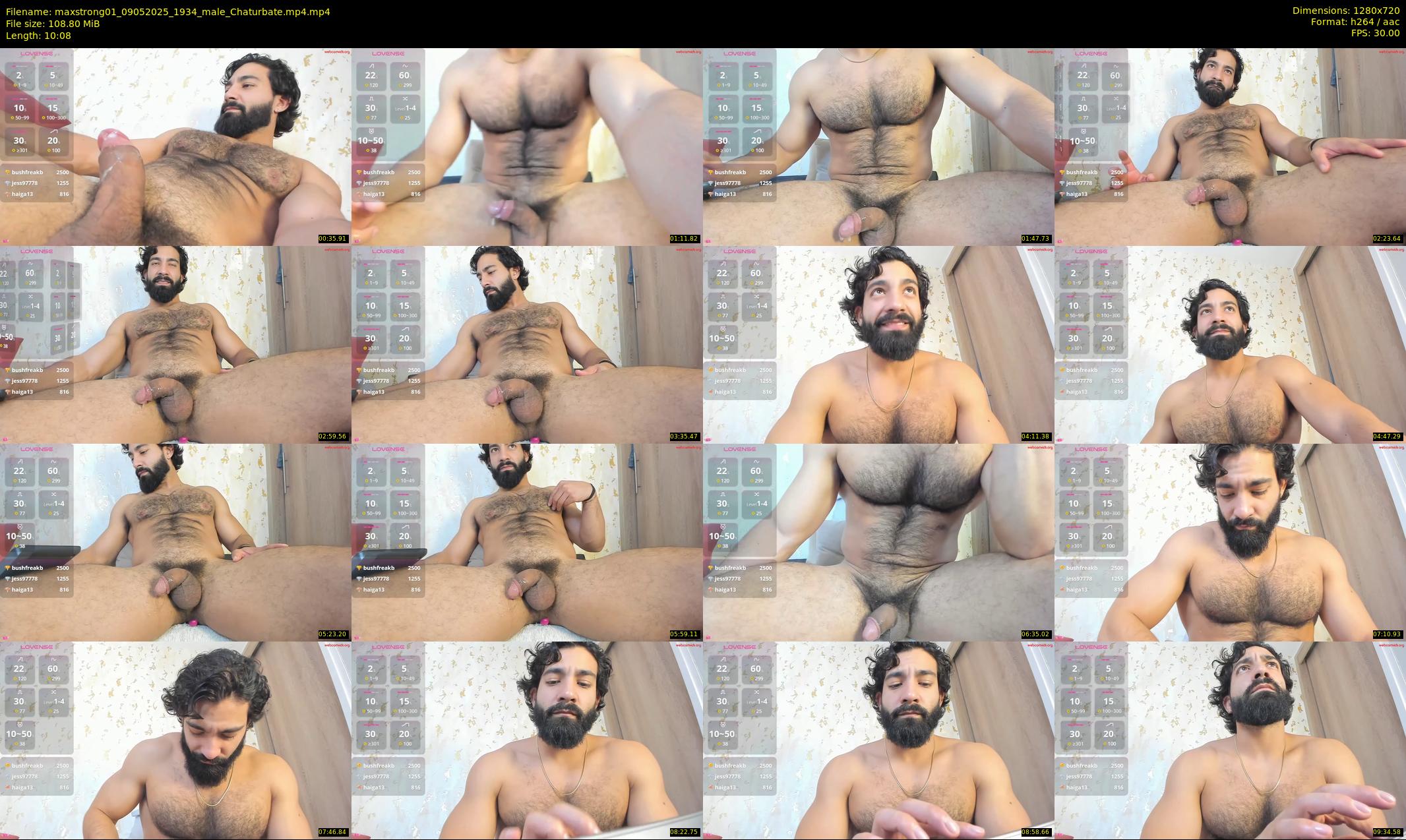 maxstrong01 — 11 minute Chaturbate male cam show recording, 720p, May 9, 2025