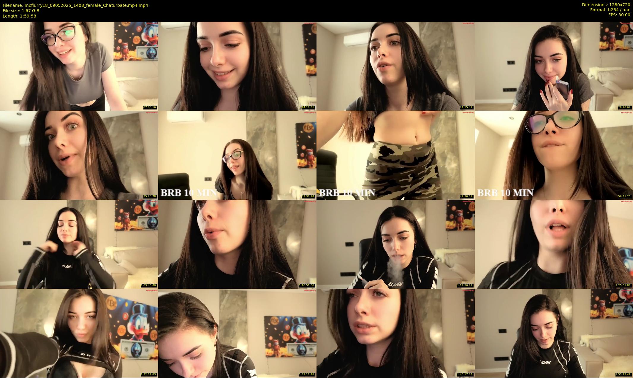 mcflurry18 — 120 minute Chaturbate female cam show recording, 720p, May 9, 2025