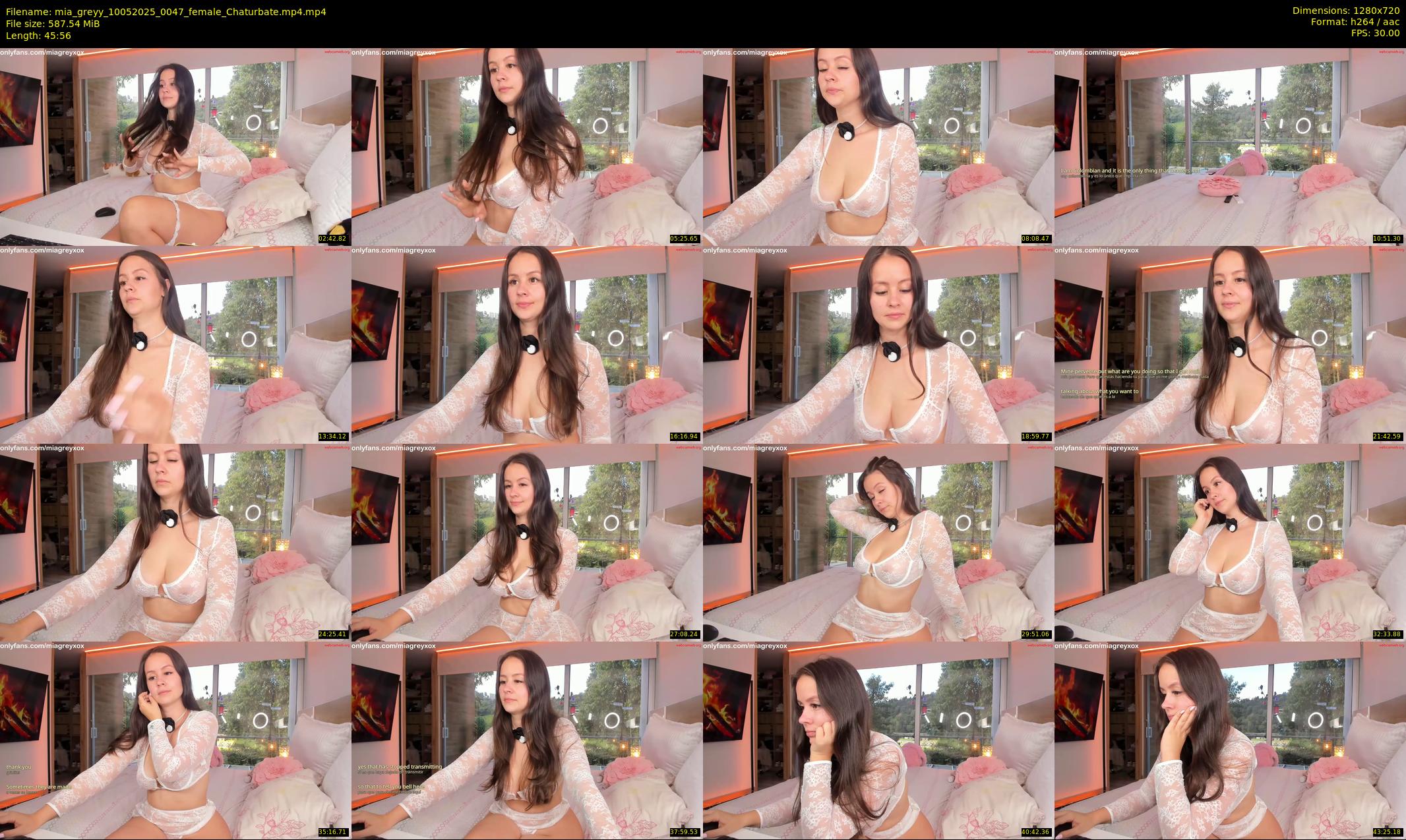 mia_greyy — 46 minute Chaturbate female cam show recording, 720p, May 10, 2025