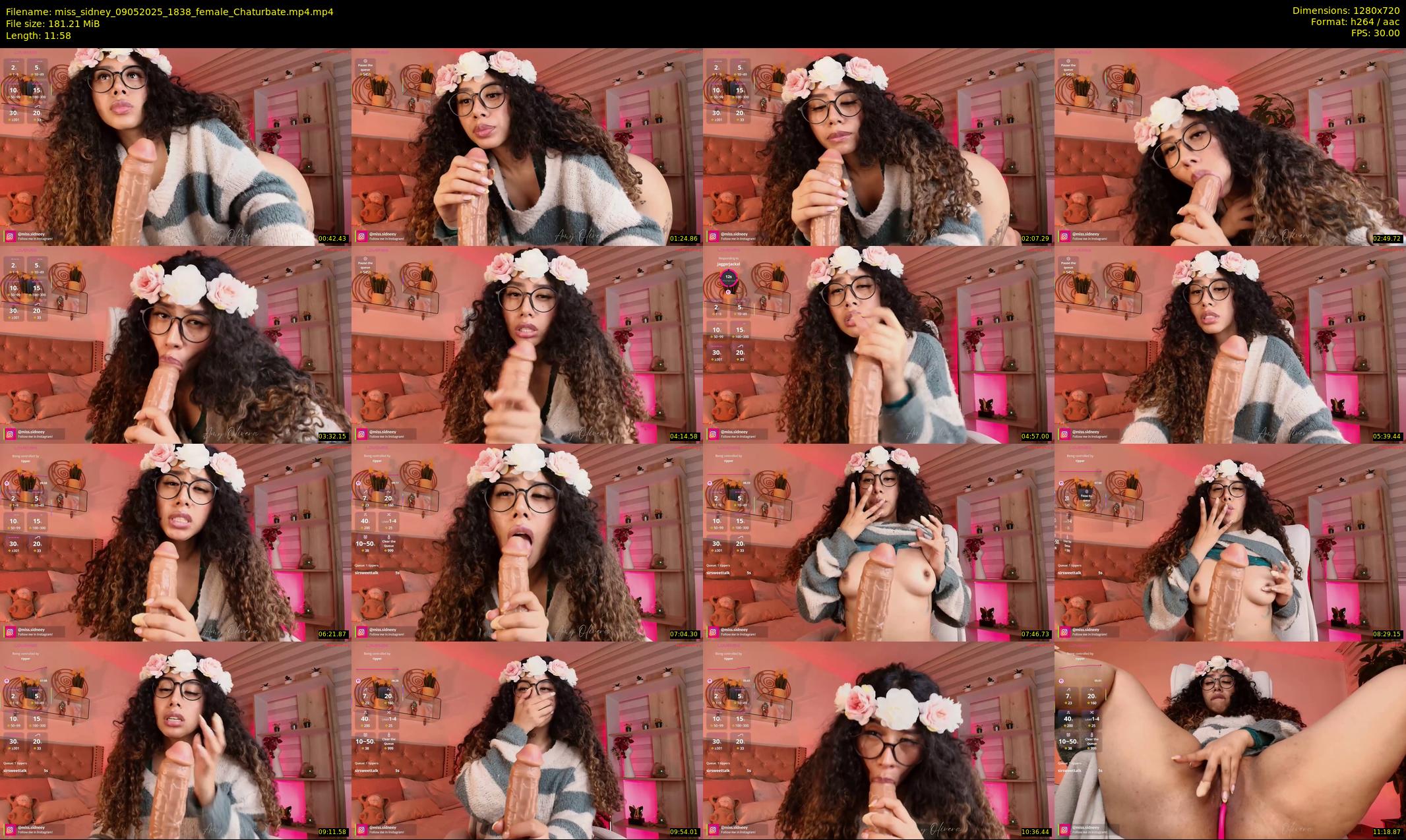 miss_sidney — 12 minute Chaturbate female cam show recording, 720p, May 9, 2025